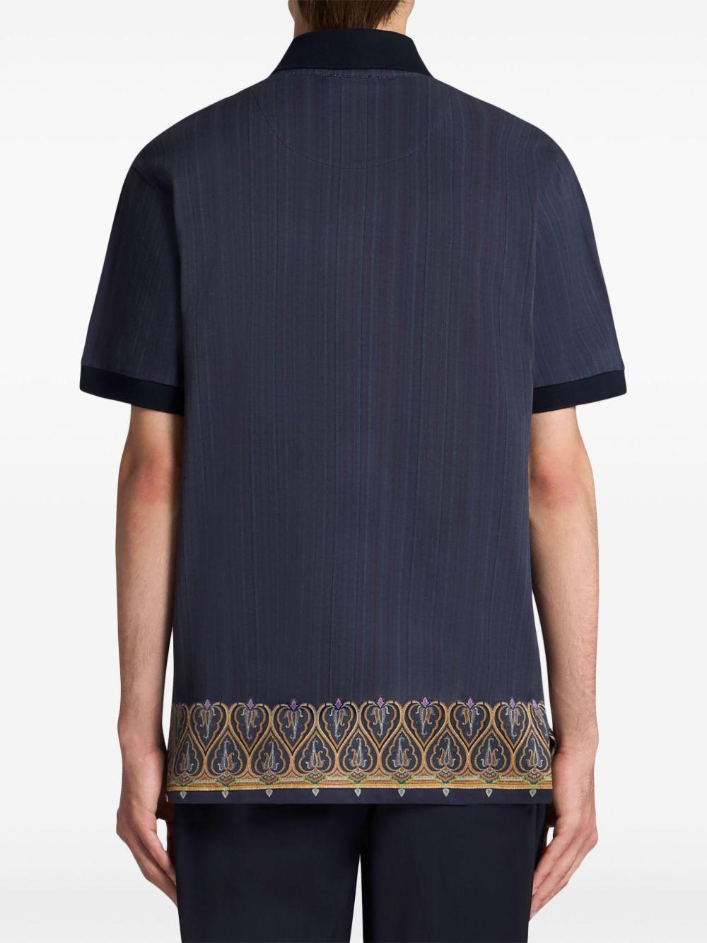 striped polo shirt Product Image