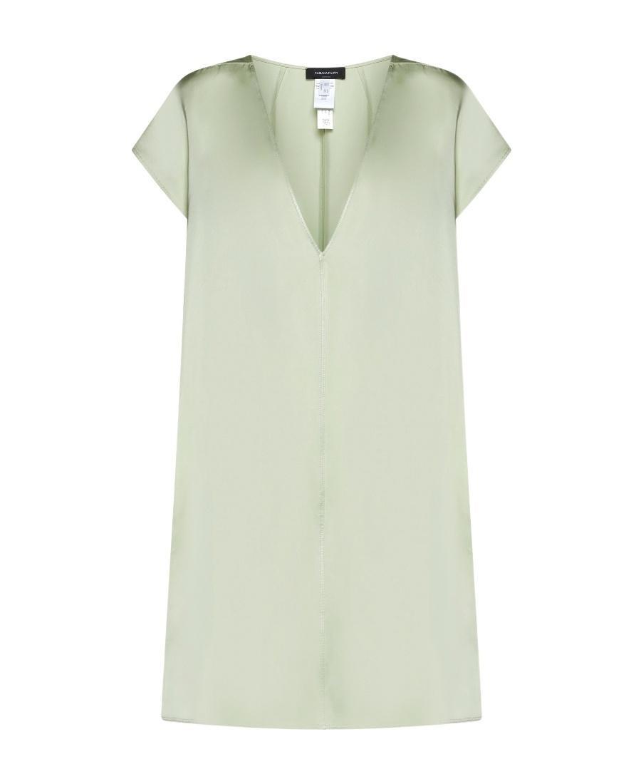 FABIANA FILIPPI Viscose Mini Dress In Mint Product Image