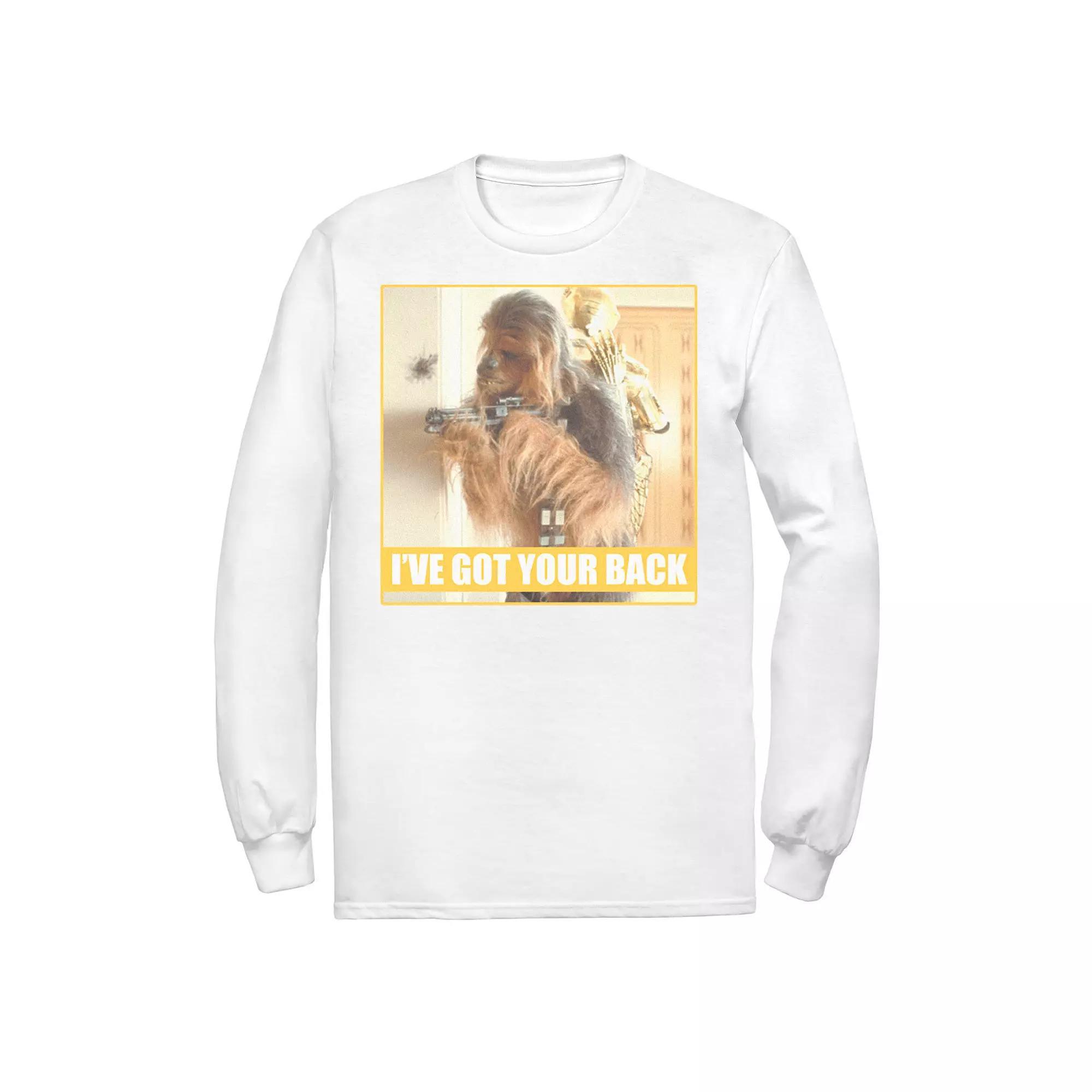 Men's Star Wars Chewie & C-3PO I've Got Your Back Poster Tee, Size: Large, White Product Image