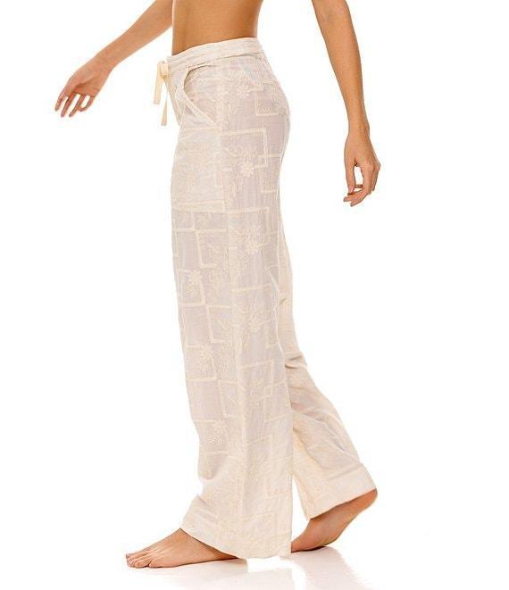 Agua Bendita Caroline Elastic Waist Wide Leg Pull-On Pants Product Image