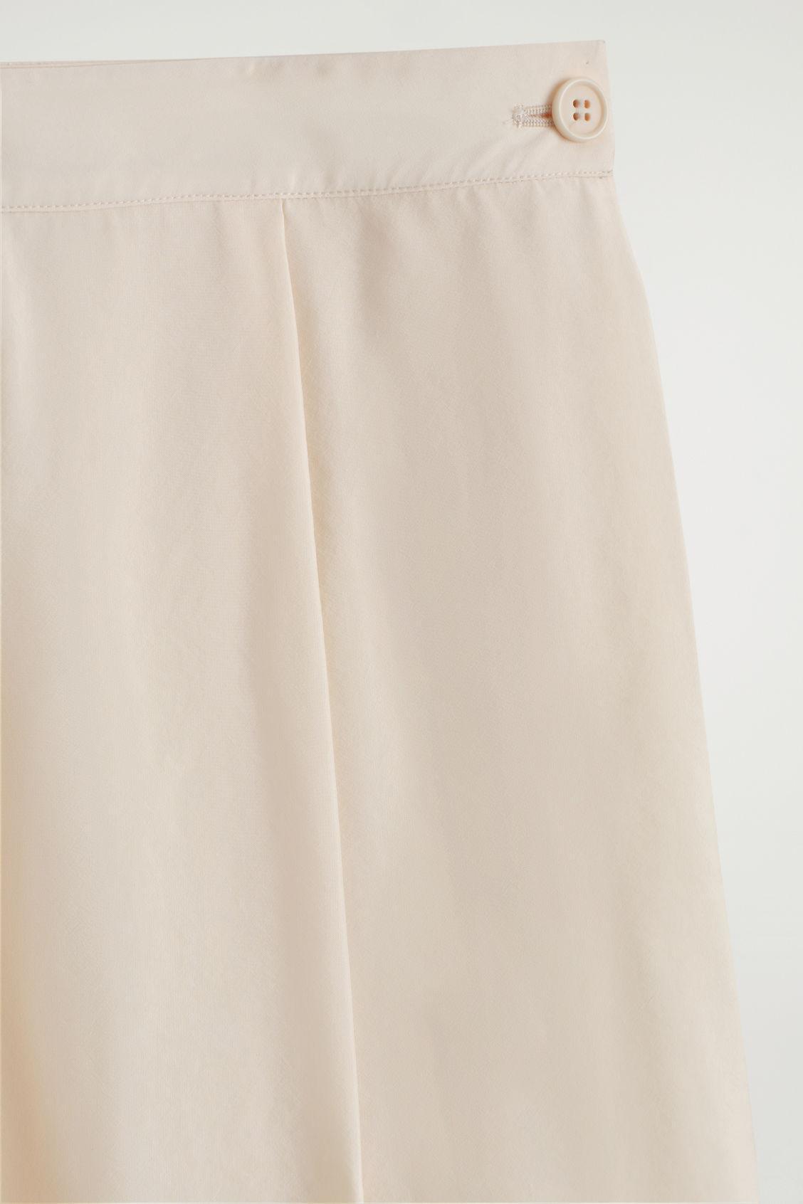 PLEATED A-LINE MIDI SKIRT Product Image