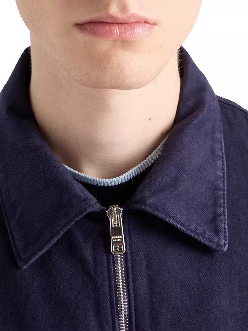 Old Denim Zipper Jacket Product Image
