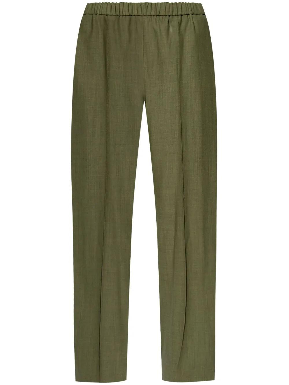 FABIANA FILIPPI Regular Tailored Trousers In Green Product Image