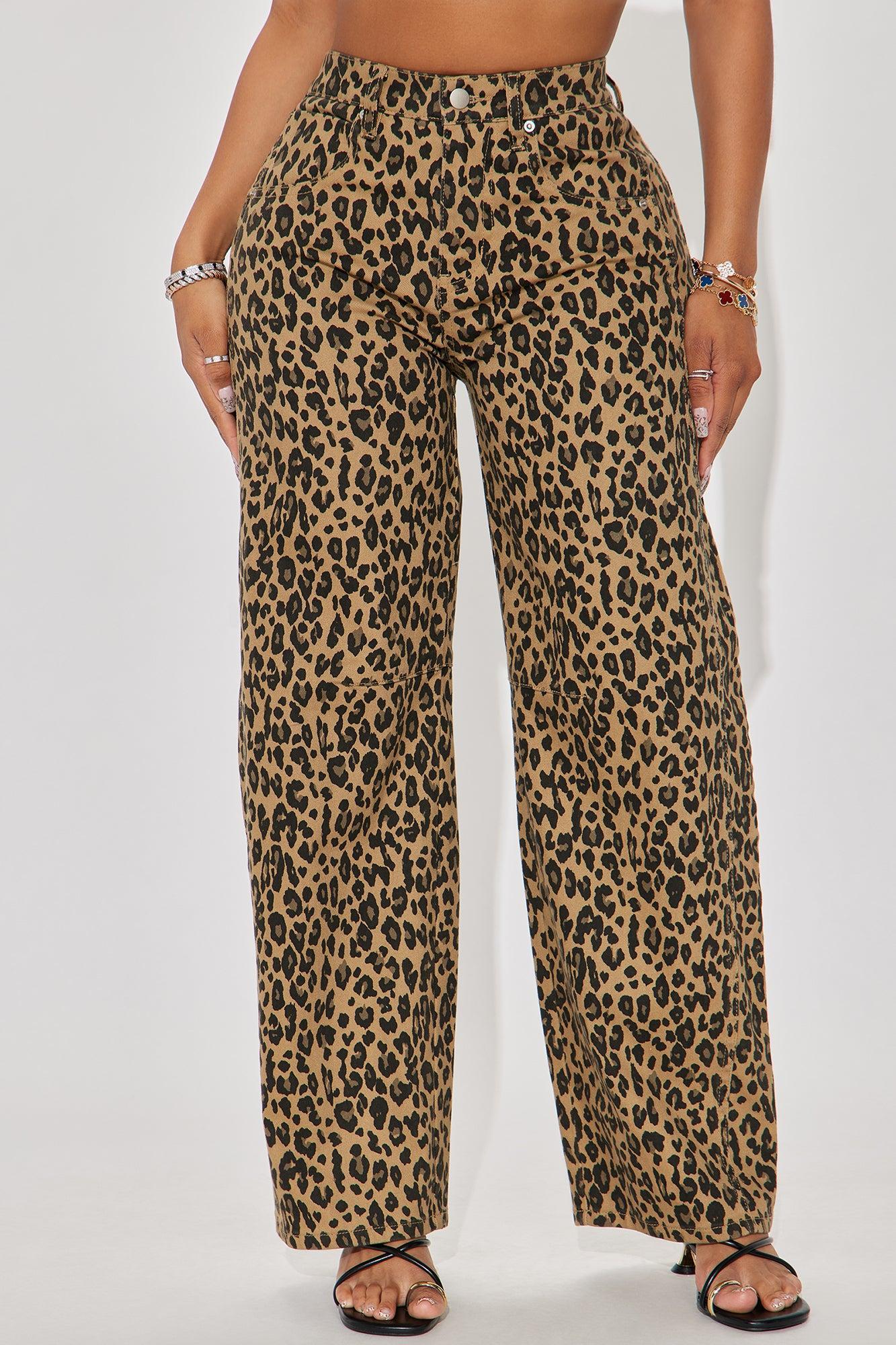 Wildest Dream Barrel Leg Jeans - Brown/combo Product Image