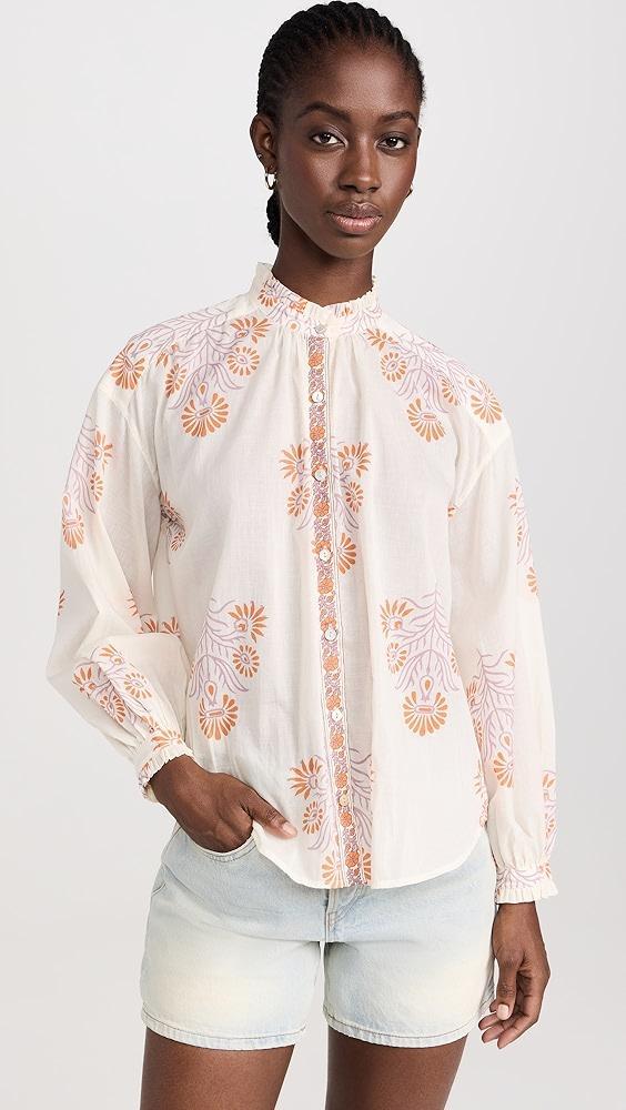 Alix of Bohemia Poet Papaya Aster Blouse | Shopbop Product Image