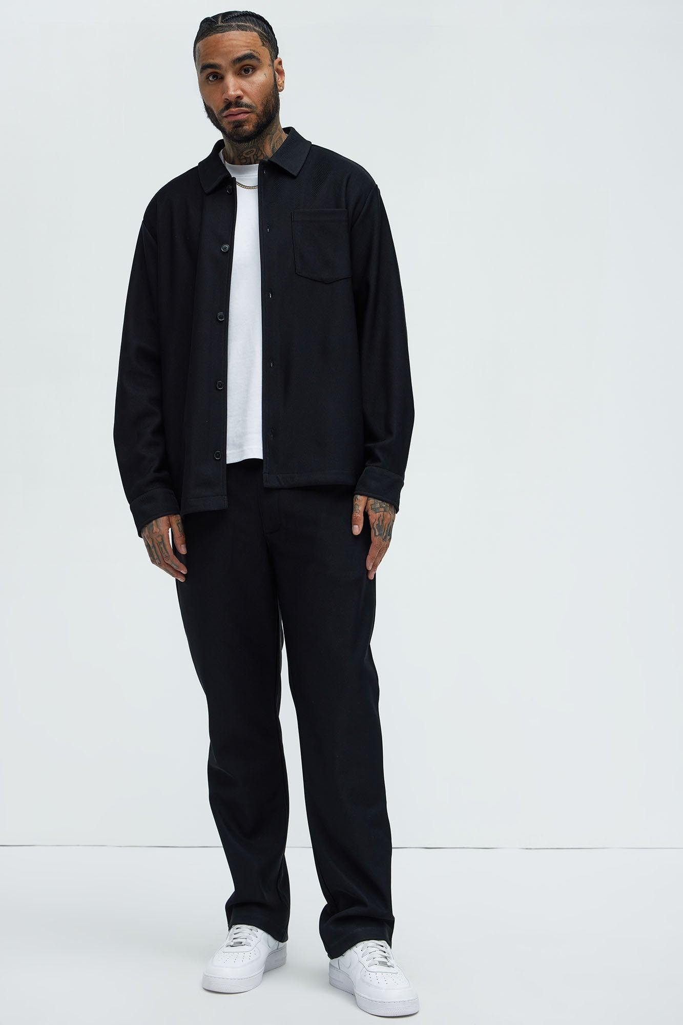 Turner Pocket Button Up Shirt - Black Product Image