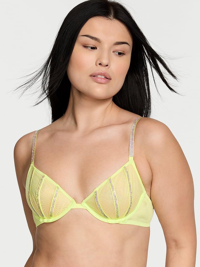 Sheer Shine Unlined Low-Cut Demi Bra Product Image