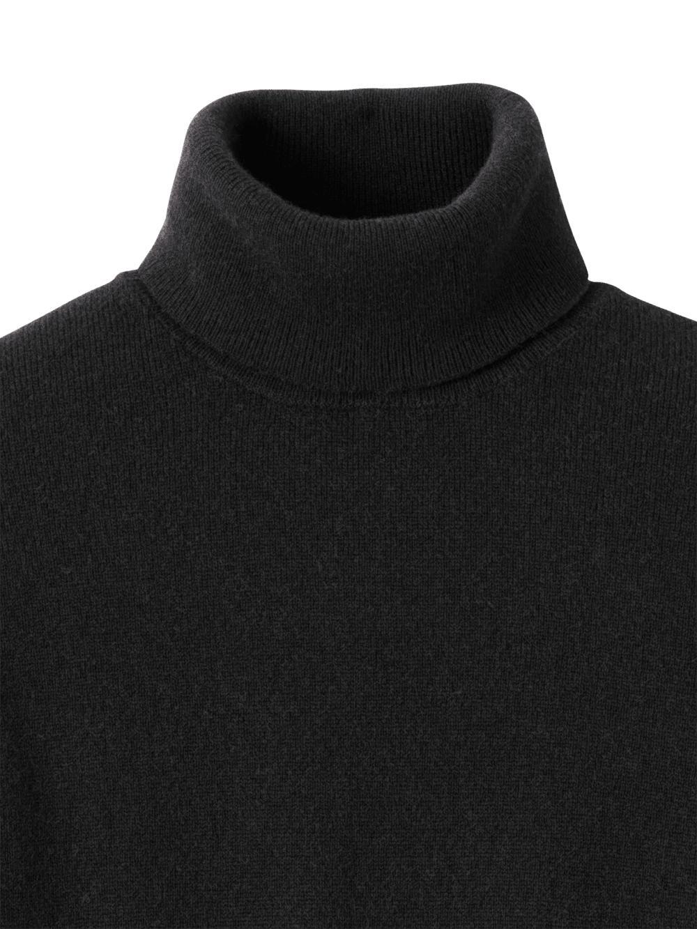 Cashmere Turtleneck Sweater - Black Product Image