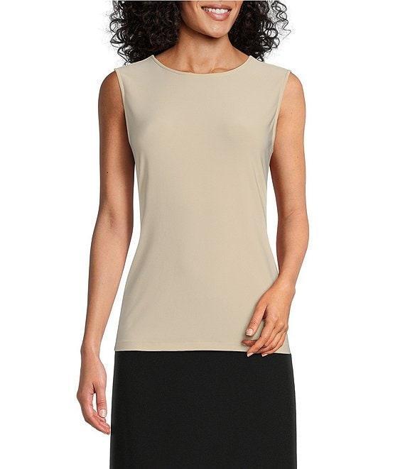 Preston & York Selena Crew Neck Sleeveless Knit Tank Product Image