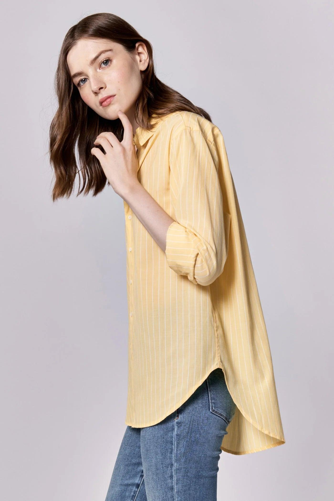 Lolita Button Up Longe SLeeve Boyfriend Fit Shirt Product Image