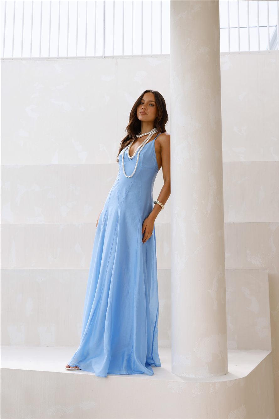 Dancing With Beauty Maxi Dress Jacaranda Product Image