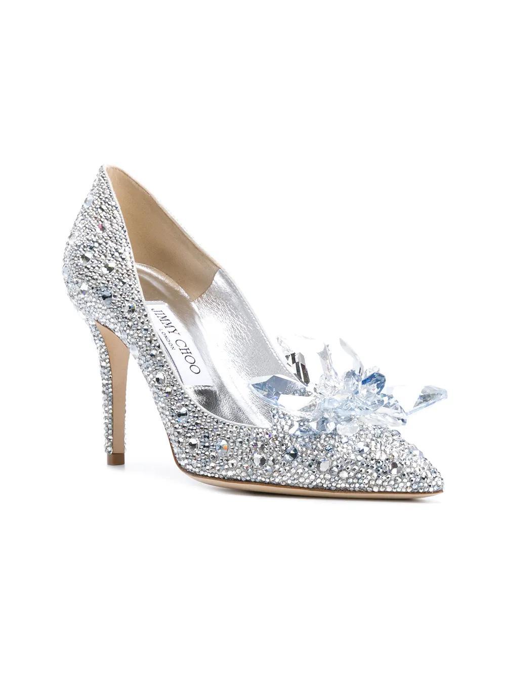 85mm Alia crystal-embellished pumps  Product Image