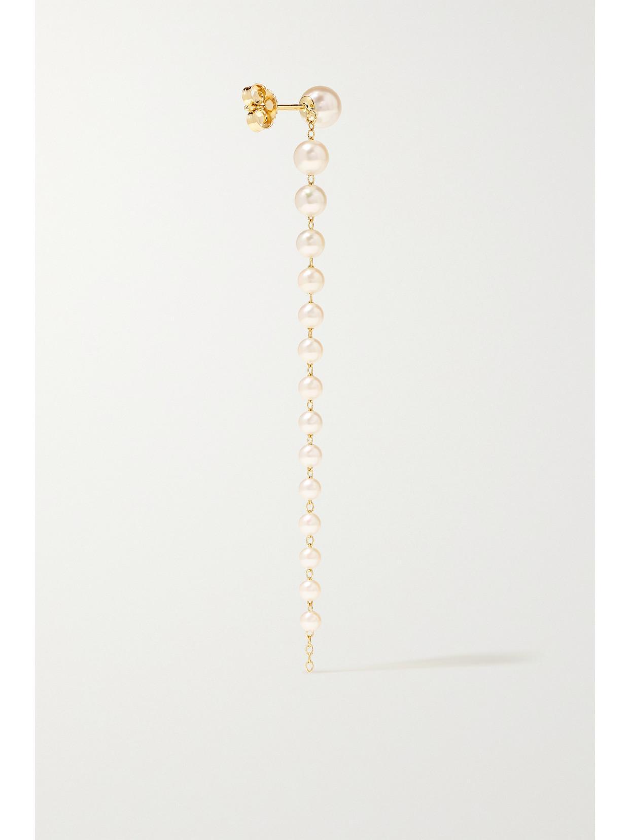 MIZUKI 14-karat Gold Pearl Earrings Product Image