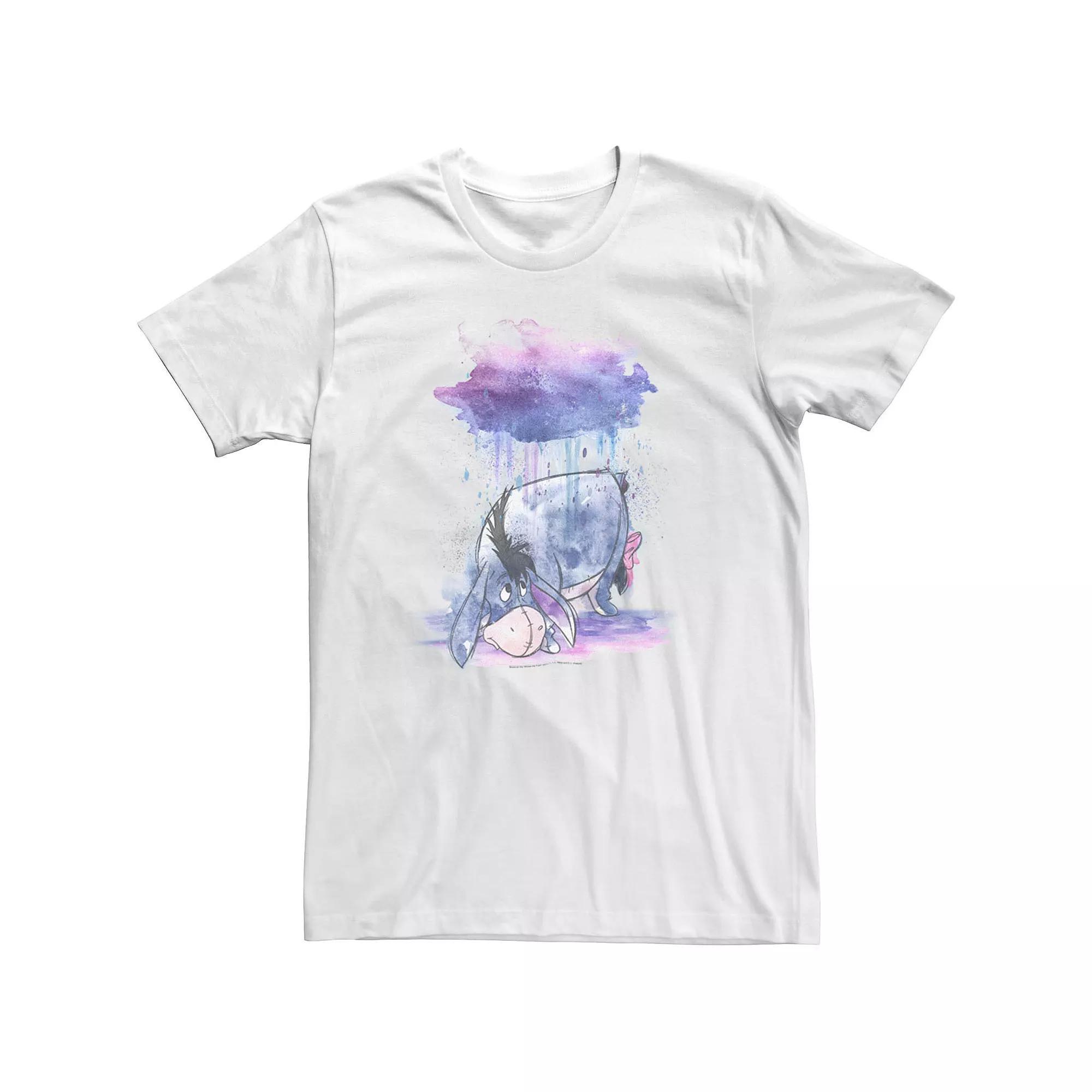 Men's Winnie The Pooh Watercolor Eeyore Tee, Size: Medium, White Product Image
