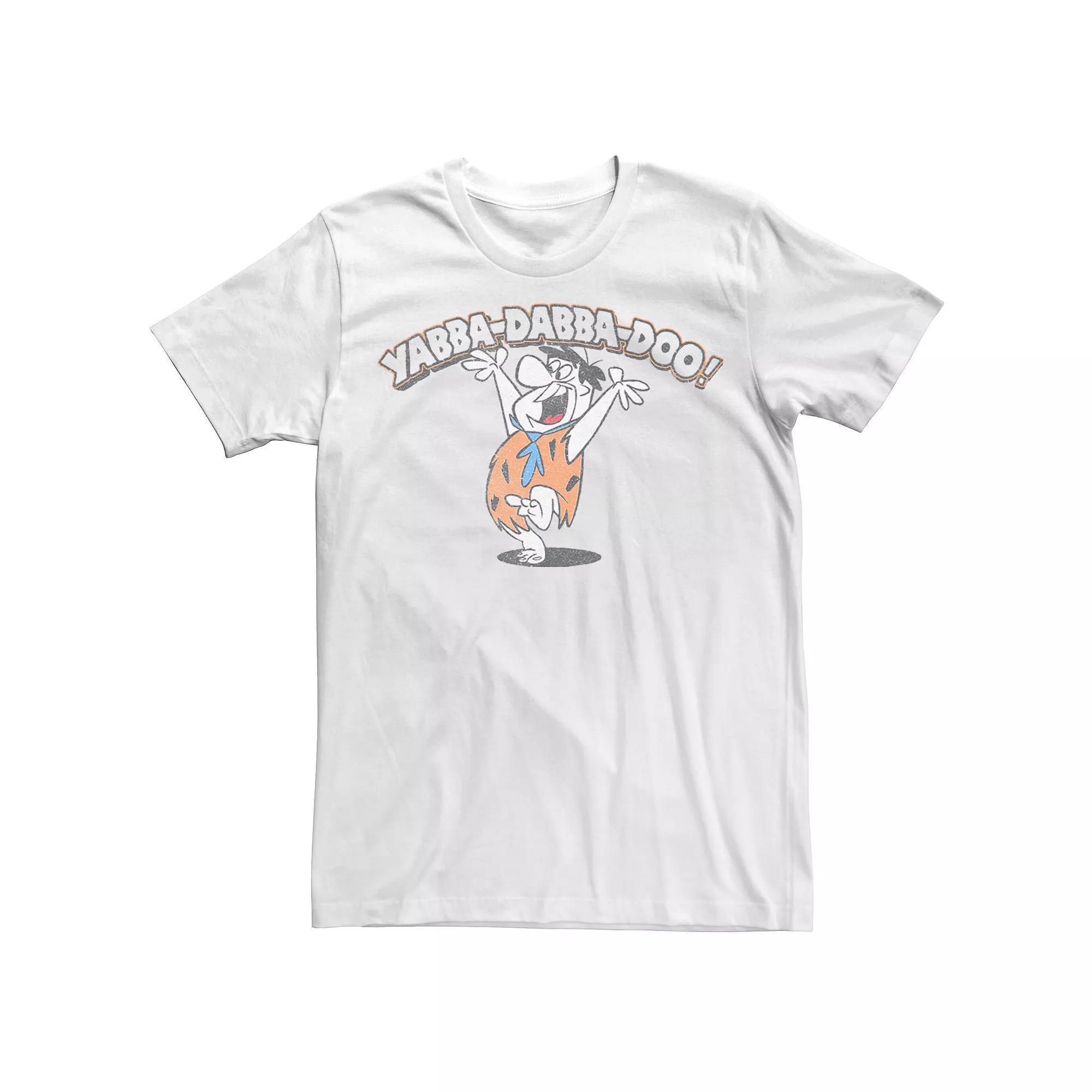 Men's Filntstone Fred Yabba Dabba Do Tee, Size: Medium, White Product Image