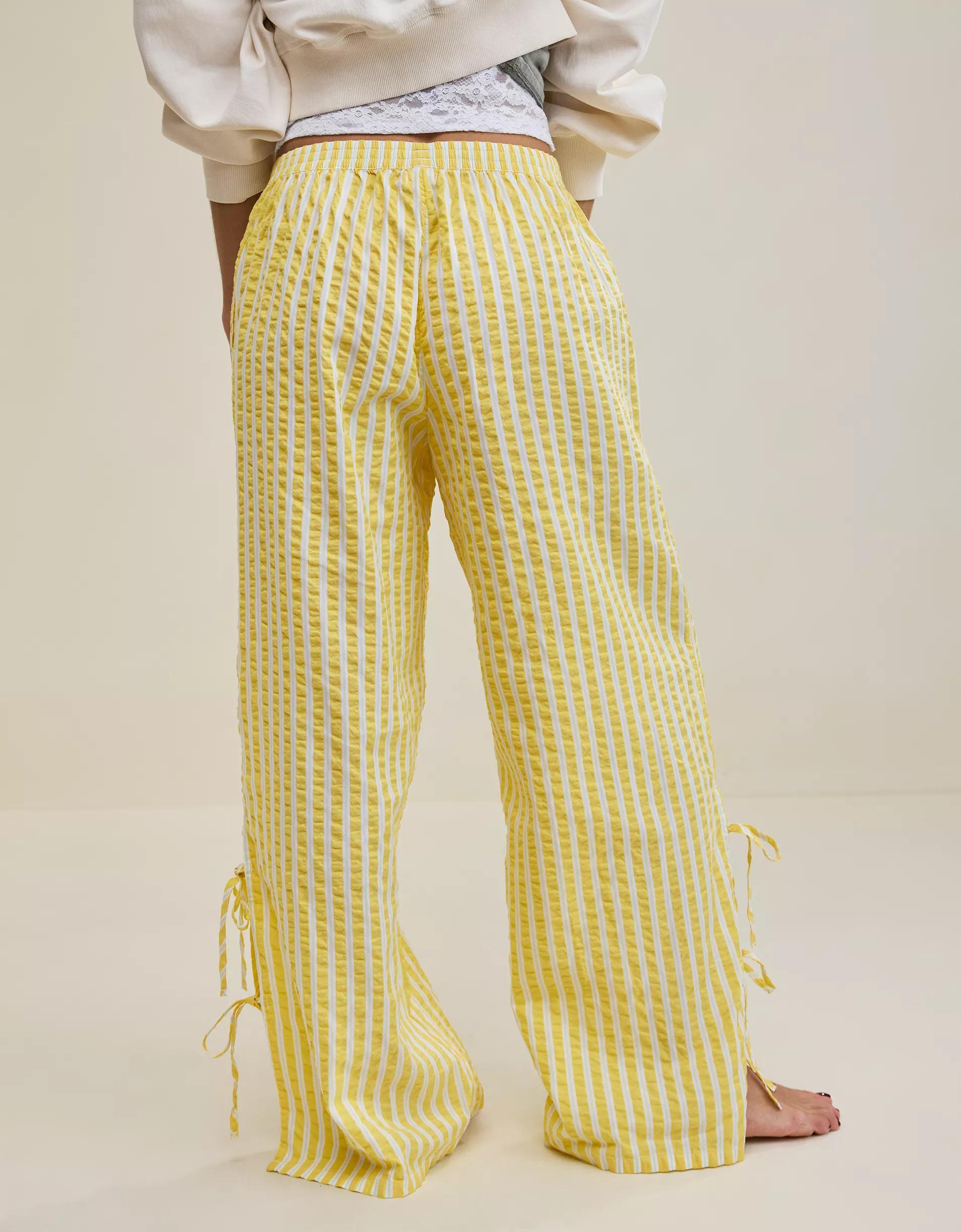 Aerie Off-Duty Seersucker Side Tie Trouser PJ Product Image