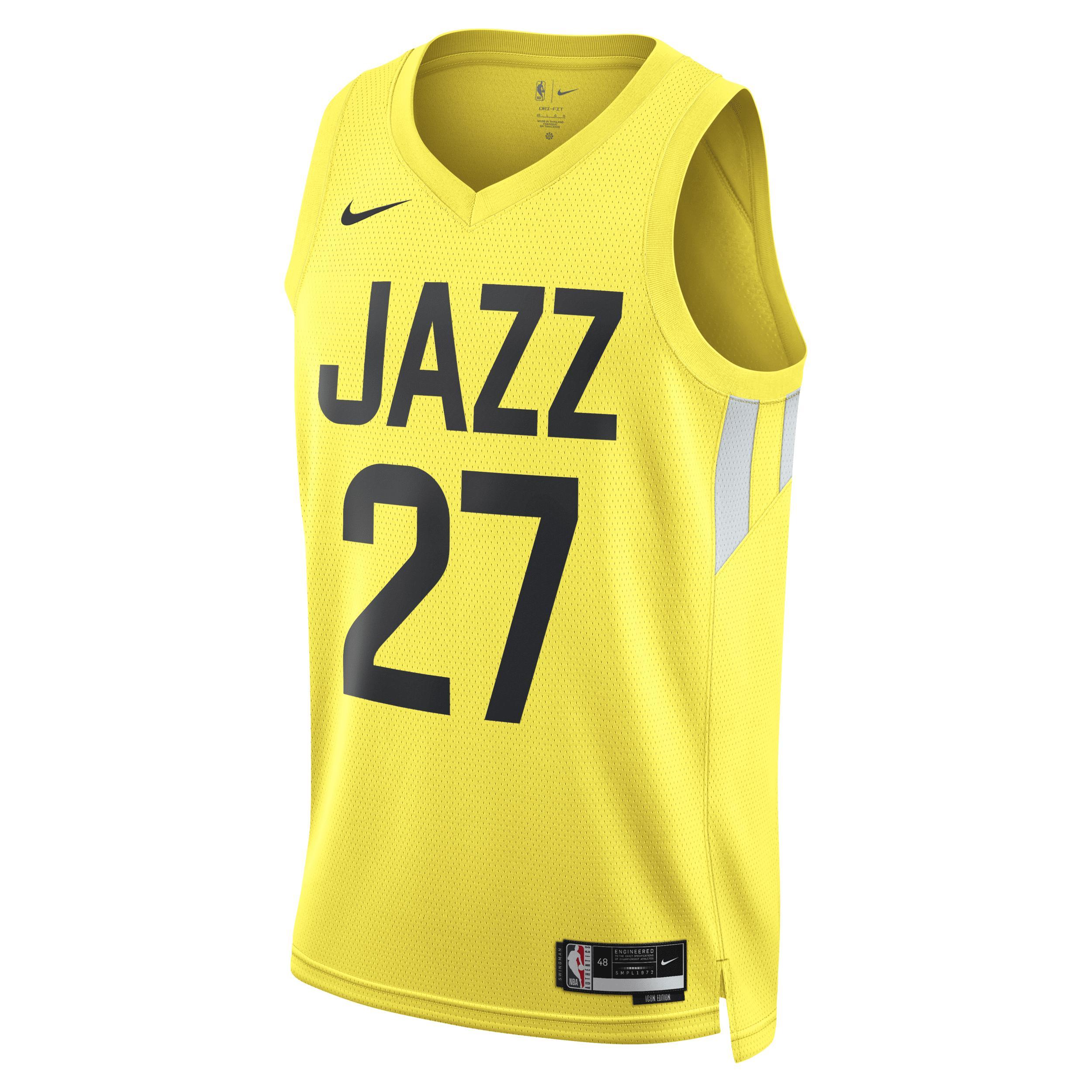 Unisex Nike Rudy Gobert Gold Utah Jazz Swingman Jersey - Icon Edition, Men's, Size: 2XL, Jaz Gold Product Image
