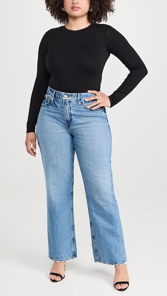 Good American Good Legs Straight Jeans | Shopbop Product Image