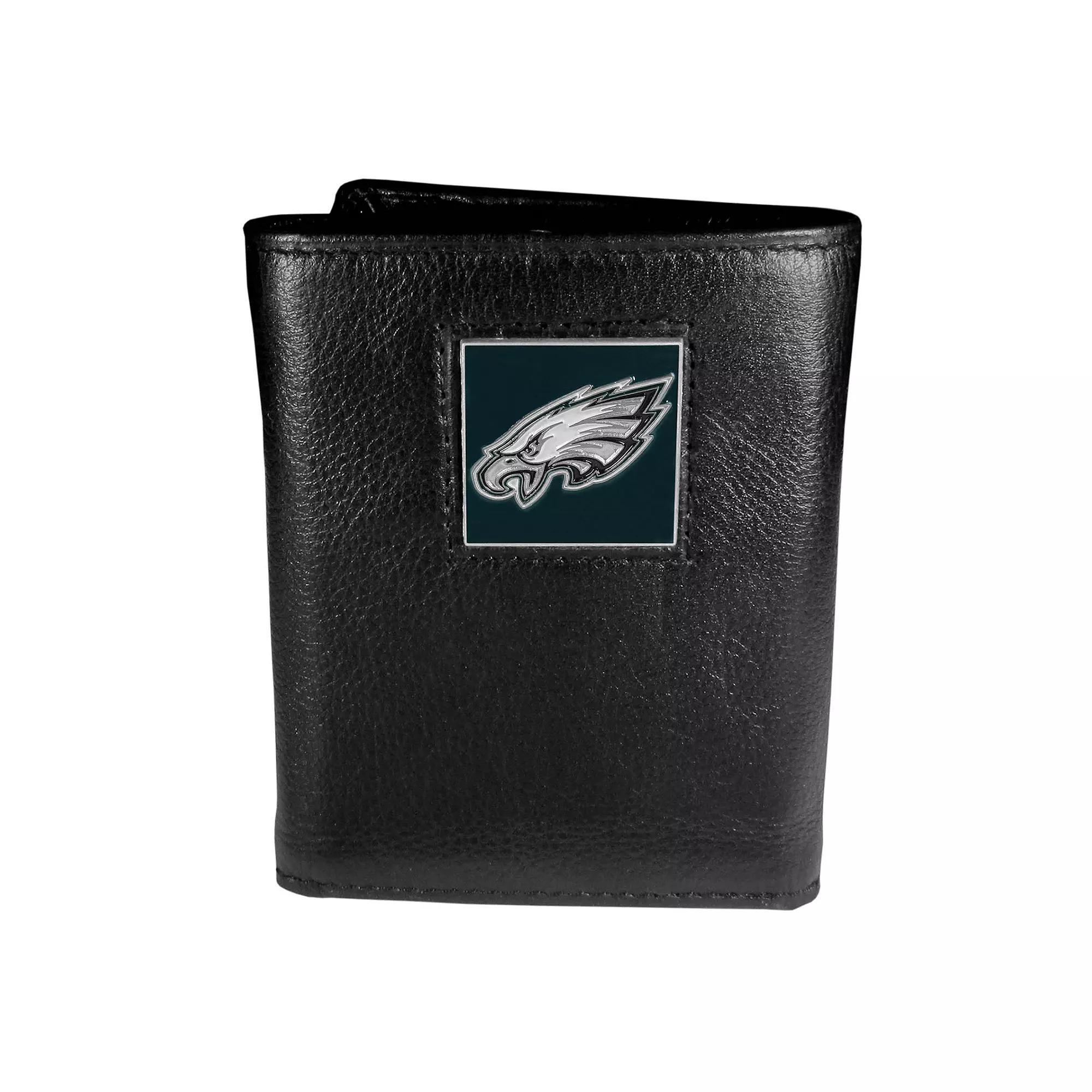 Men's Philadelphia Eagles Trifold Wallet, Black Product Image