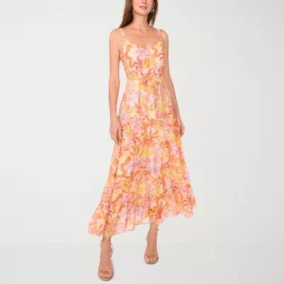 MSK Womens Sleeveless Floral Maxi Dress Product Image