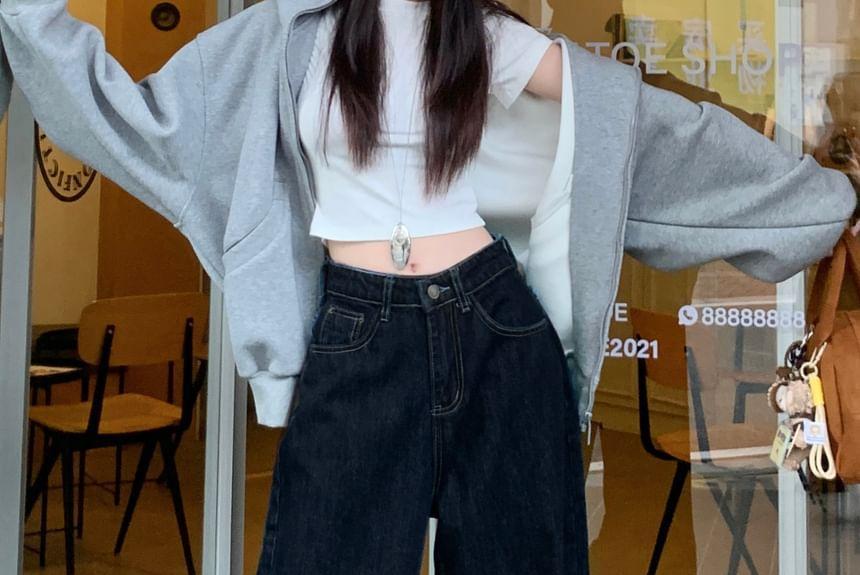 High Waist Wide Leg Pants Product Image