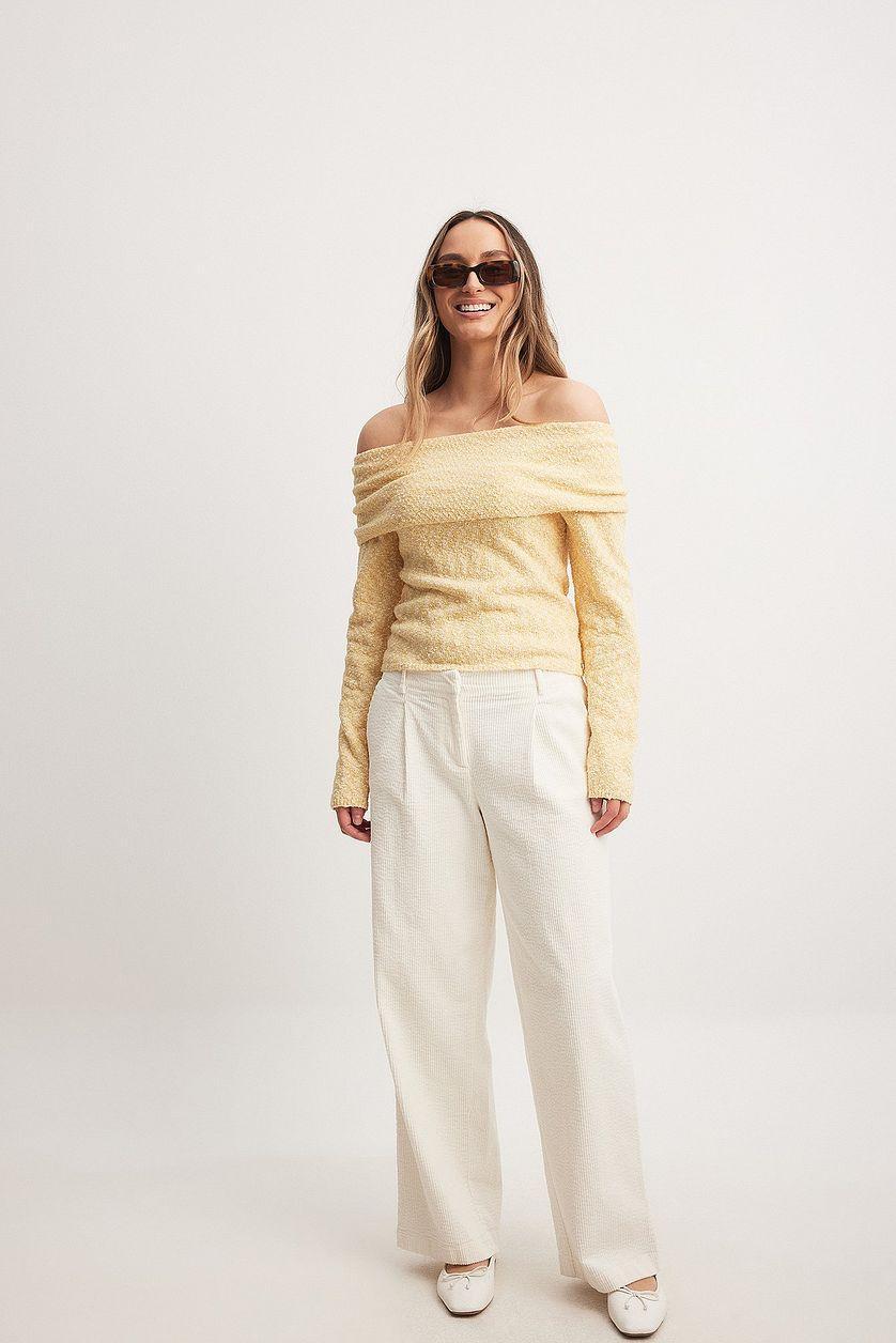 Off Shoulder Knitted Top Product Image