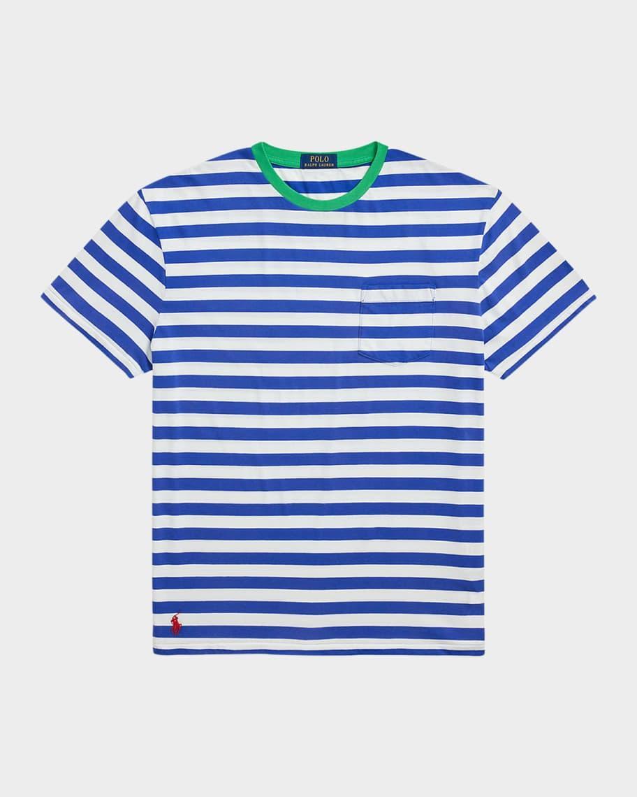 Men's Classic-Fit Stripe Jersey T-Shirt Product Image