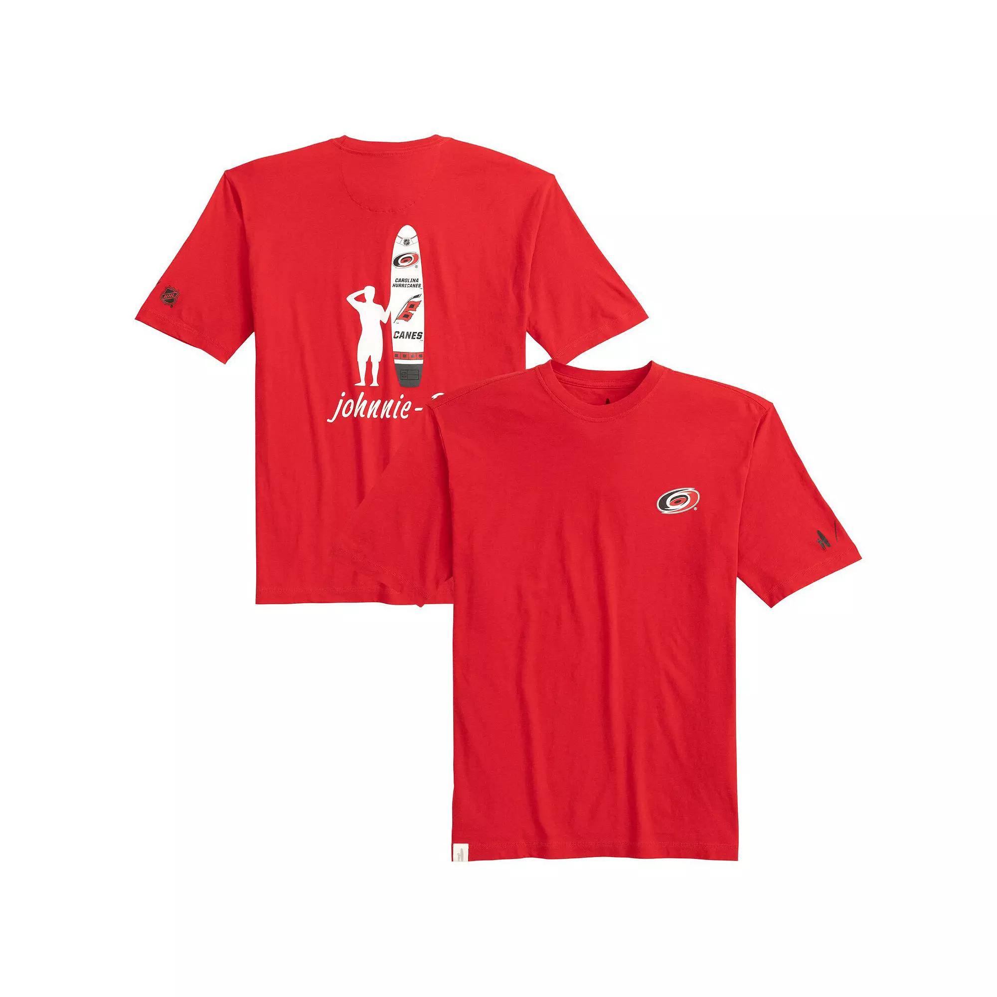 Men's johnnie-O Red Carolina Hurricanes Heathered Spencer T-Shirt, Size: XL Product Image