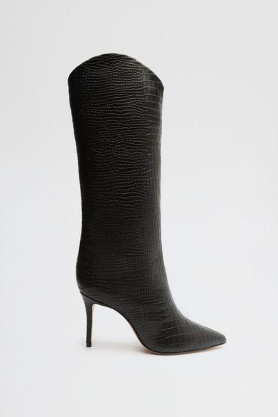 Maryana Snake-Print Leather Knee Boots Product Image