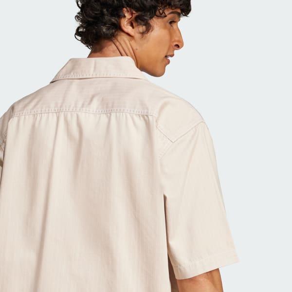 adidas Wabash Shirt Beige XS Mens Product Image