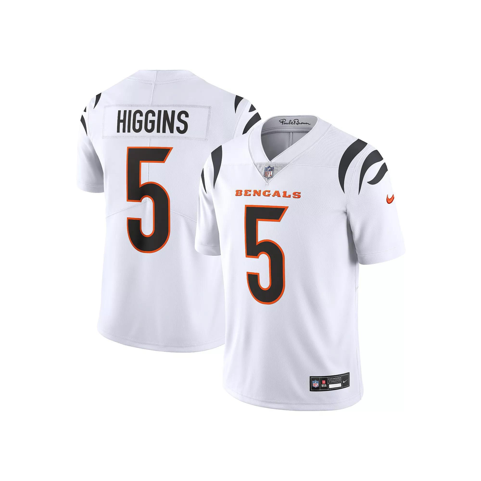 Men's Nike Tee Higgins White Cincinnati Bengals Vapor Untouchable Limited Jersey, Size: Large Product Image