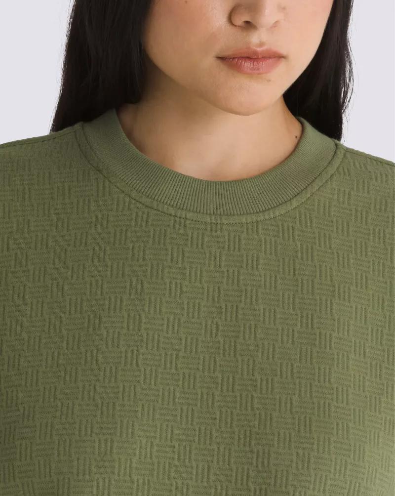 Sabine Loose Jacquard Crew Sweatshirt Product Image