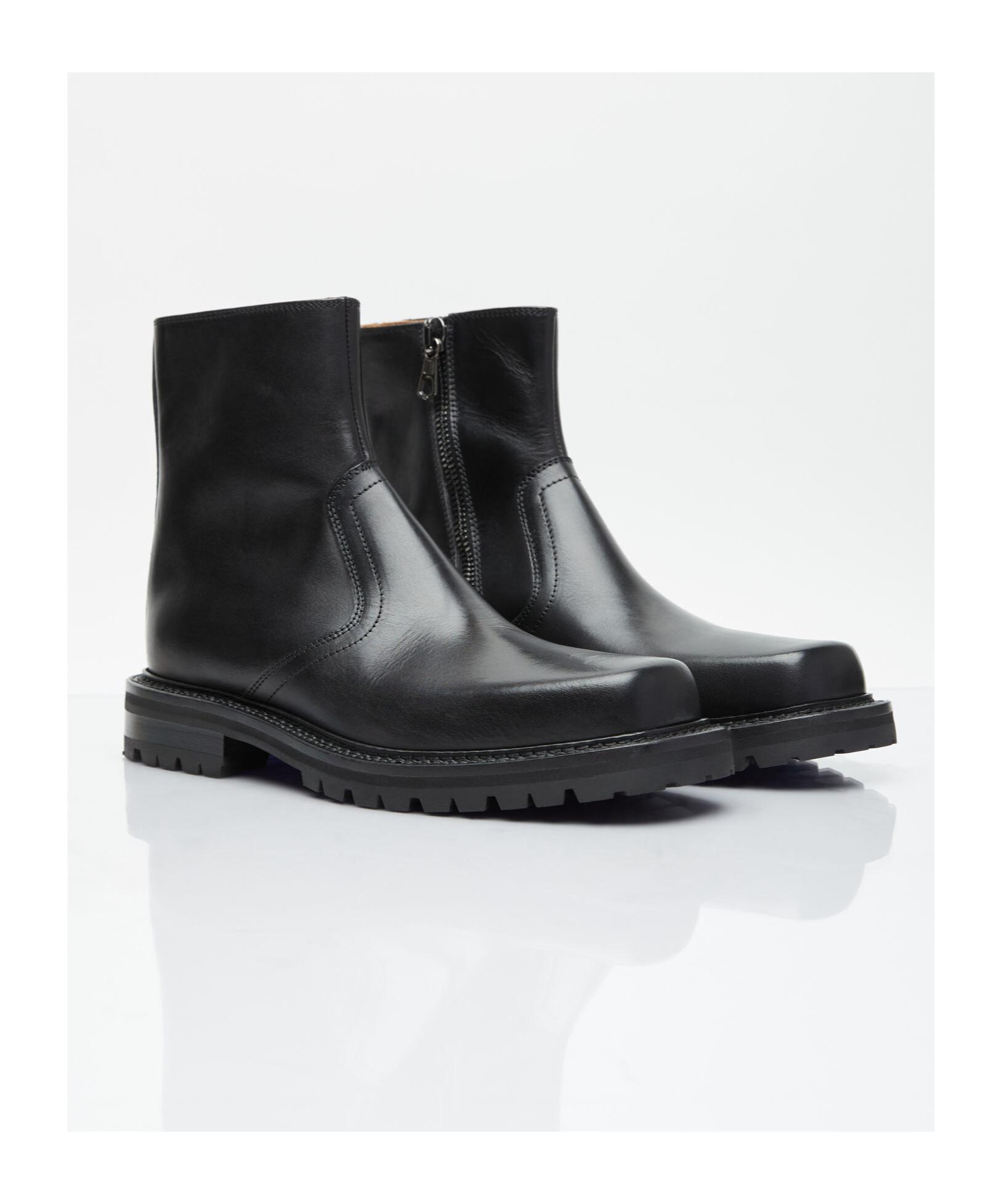 DRIES VAN NOTEN Square Toed Chelsea Boots In Black Product Image