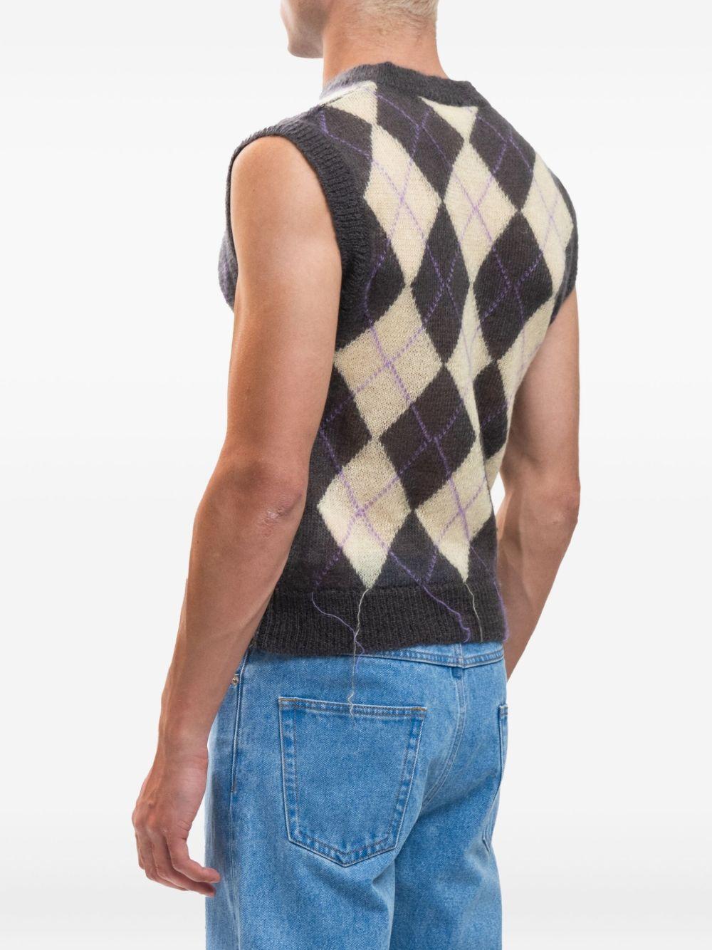 argyle sweater vest Product Image
