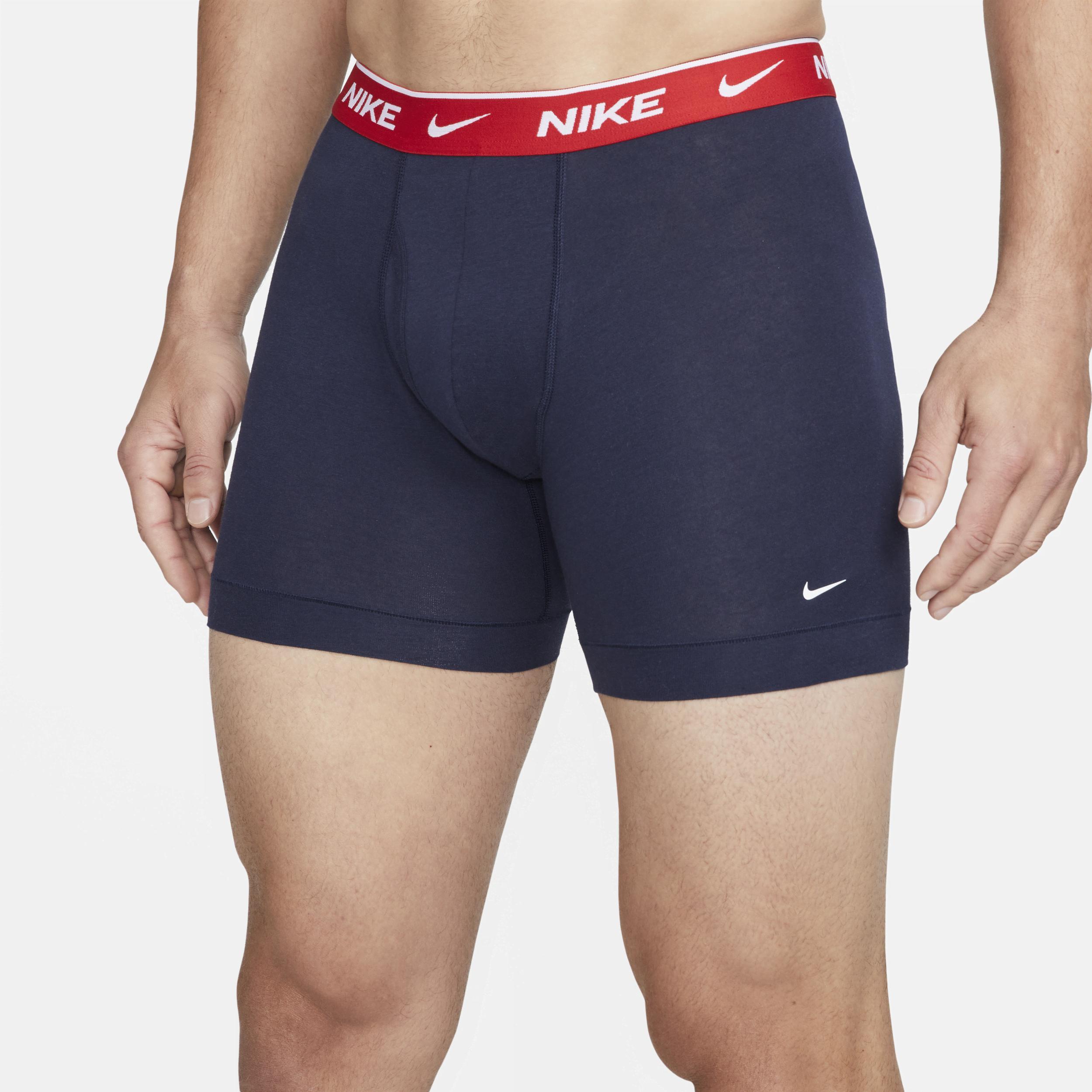 Men's Nike Dri-FIT Essential 3-pack Stretch Boxer Briefs, Size: Small, Obsidian Cool Grey Rd Product Image