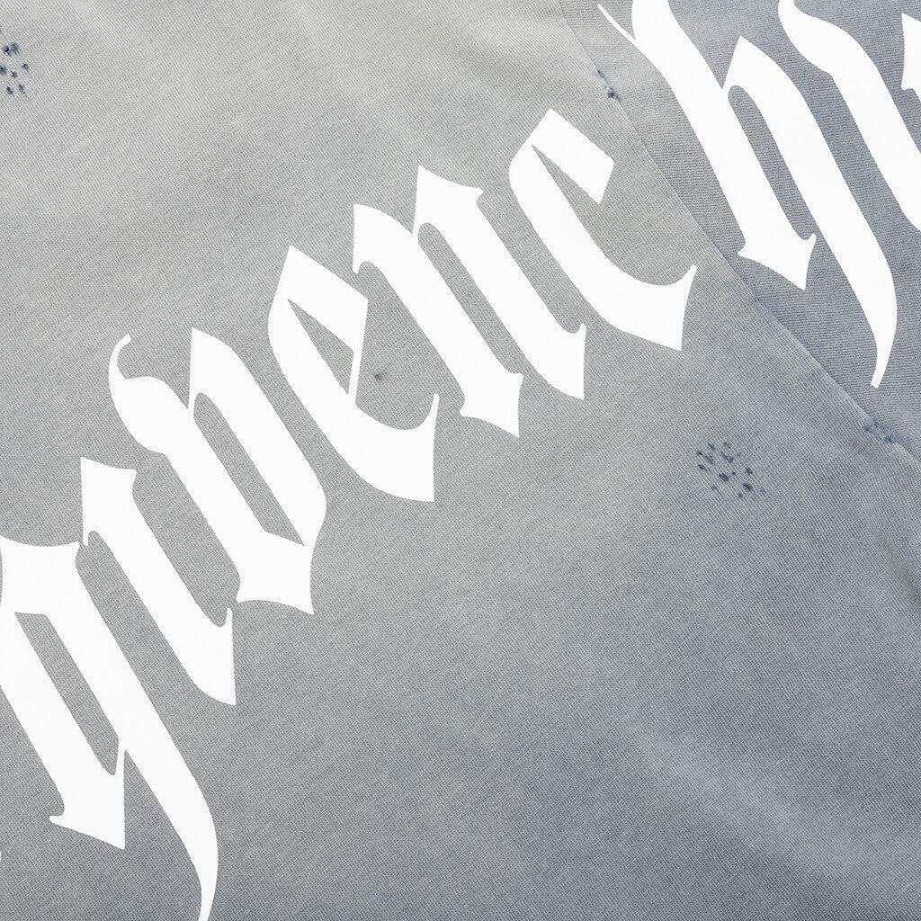 Distressed Logo T-Shirt - Military Blue Male Product Image