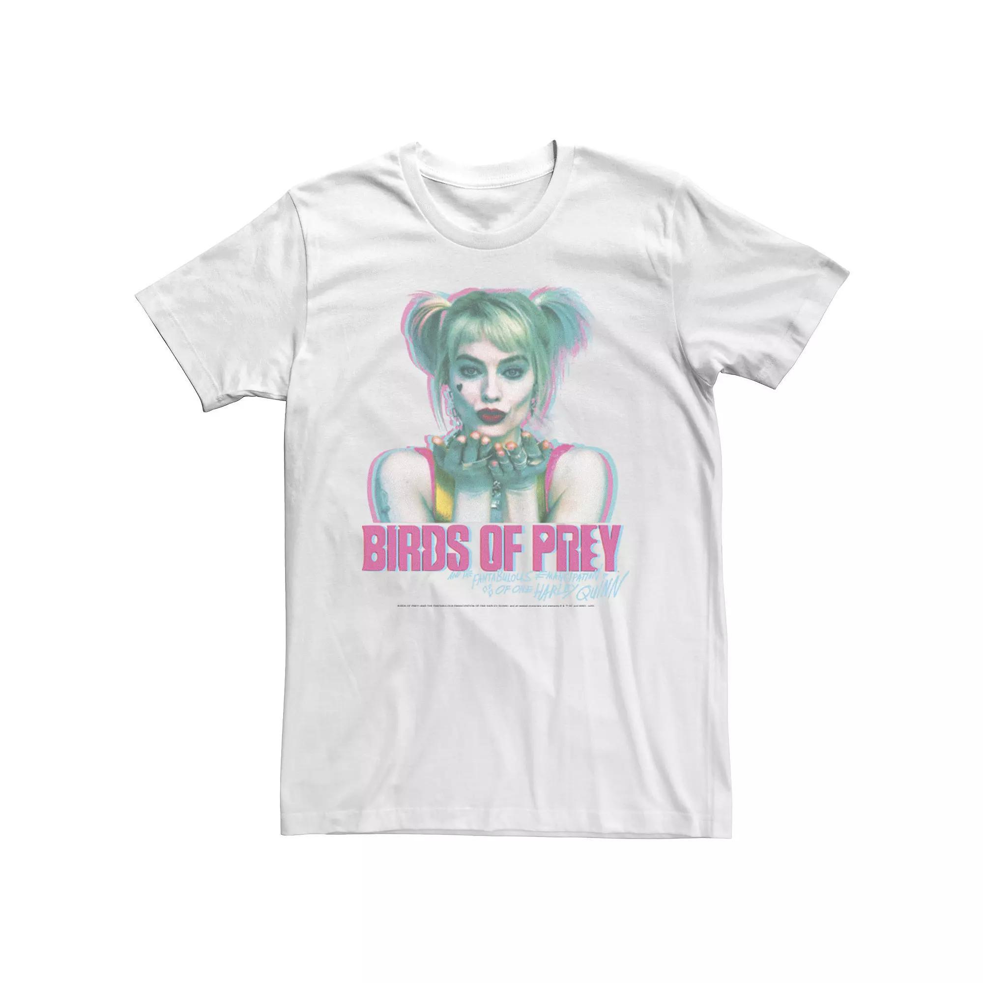Mens Harley Quinn: Birds of Prey Kiss Portrait Tee Product Image