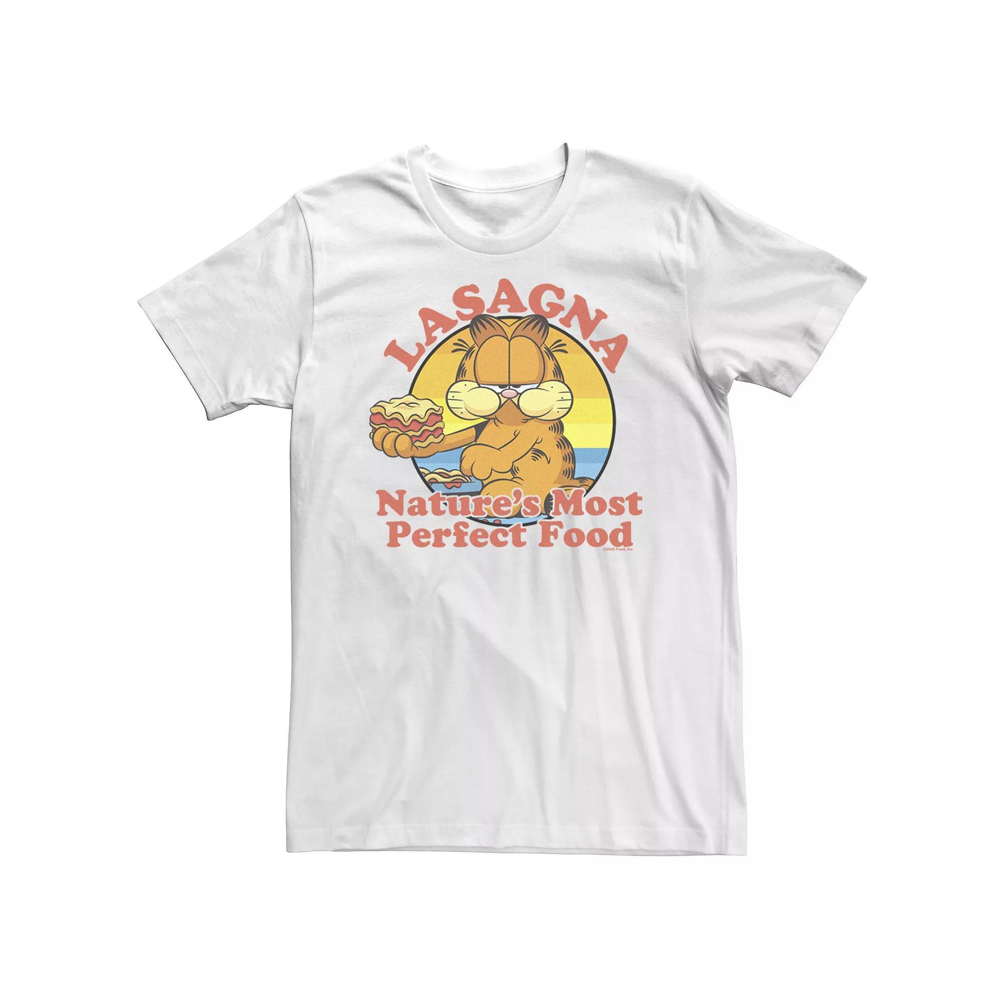 Men's Garfield Lasagnas Natures Best Food Tee, Size: XXL, White Product Image