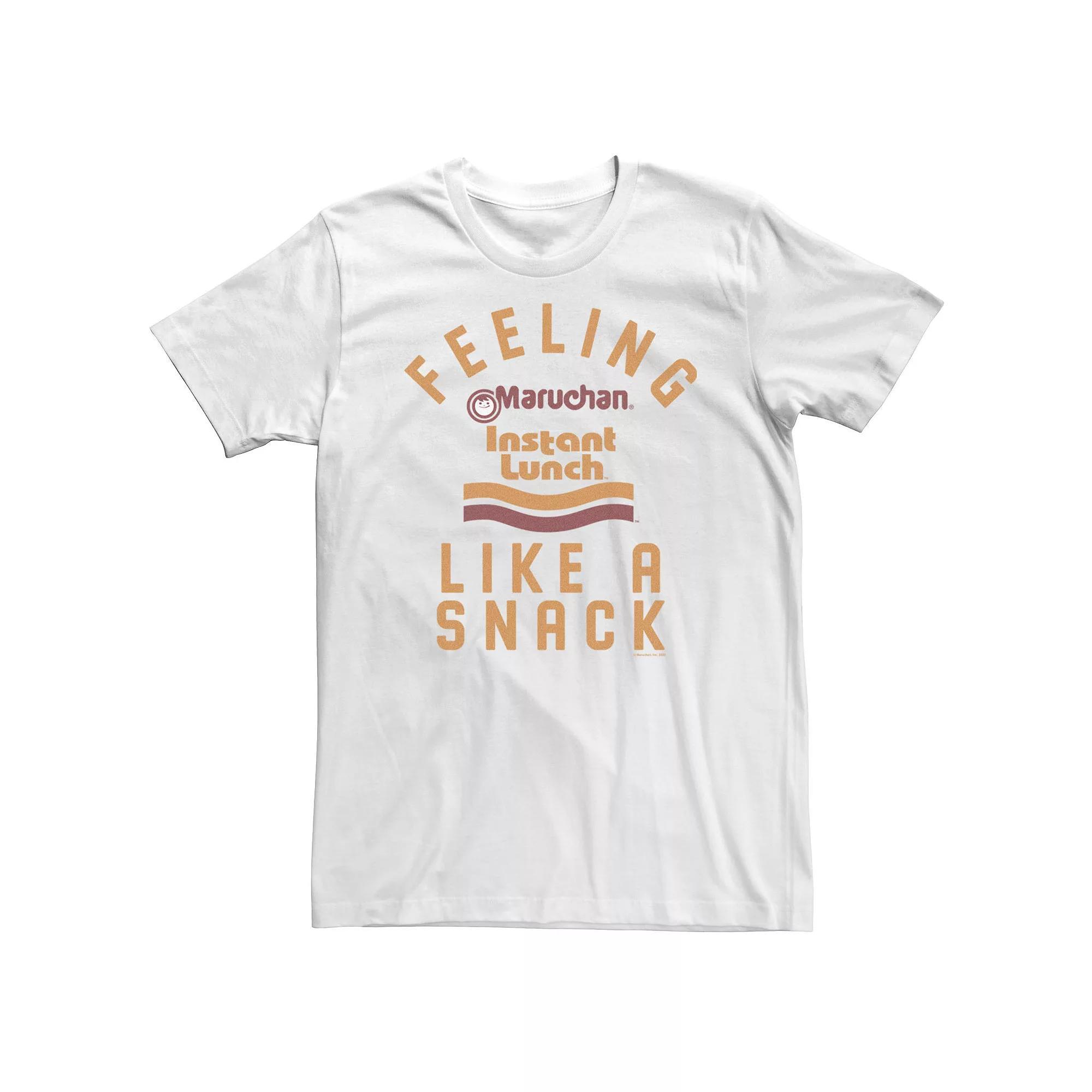 Big & Tall Maruchan Feeling Like A Snack Tee, Men's, Size: 4XL Tall, White Product Image