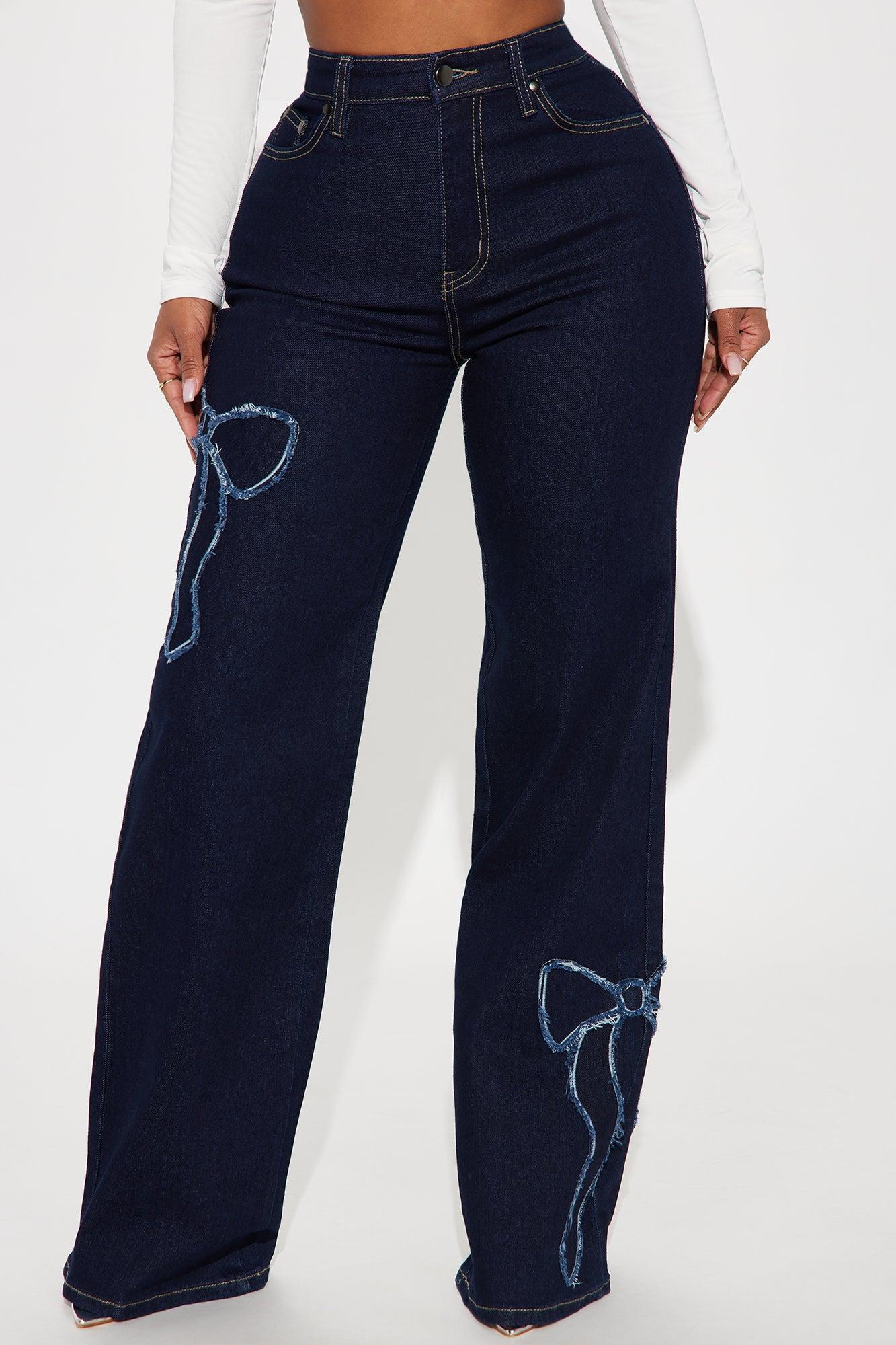 Keeping It Sweet Stretch Straight Leg Jeans - Dark Wash Product Image