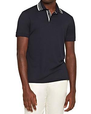Mens Textured Knit Polo Shirt Product Image
