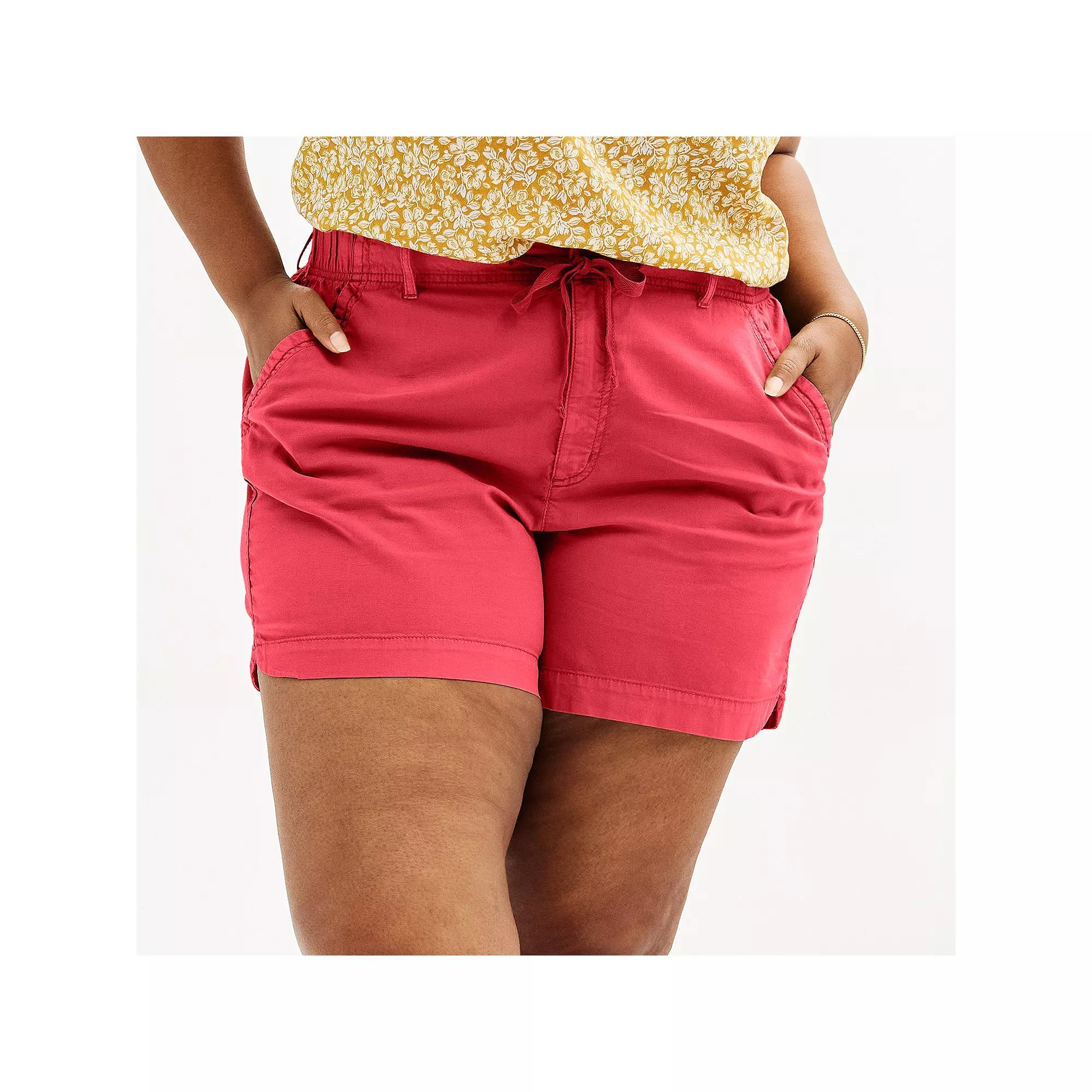 Plus Size Sonoma Goods For Life® Utility Shorts, Women's, Size: 4XL, Manolo Green Product Image