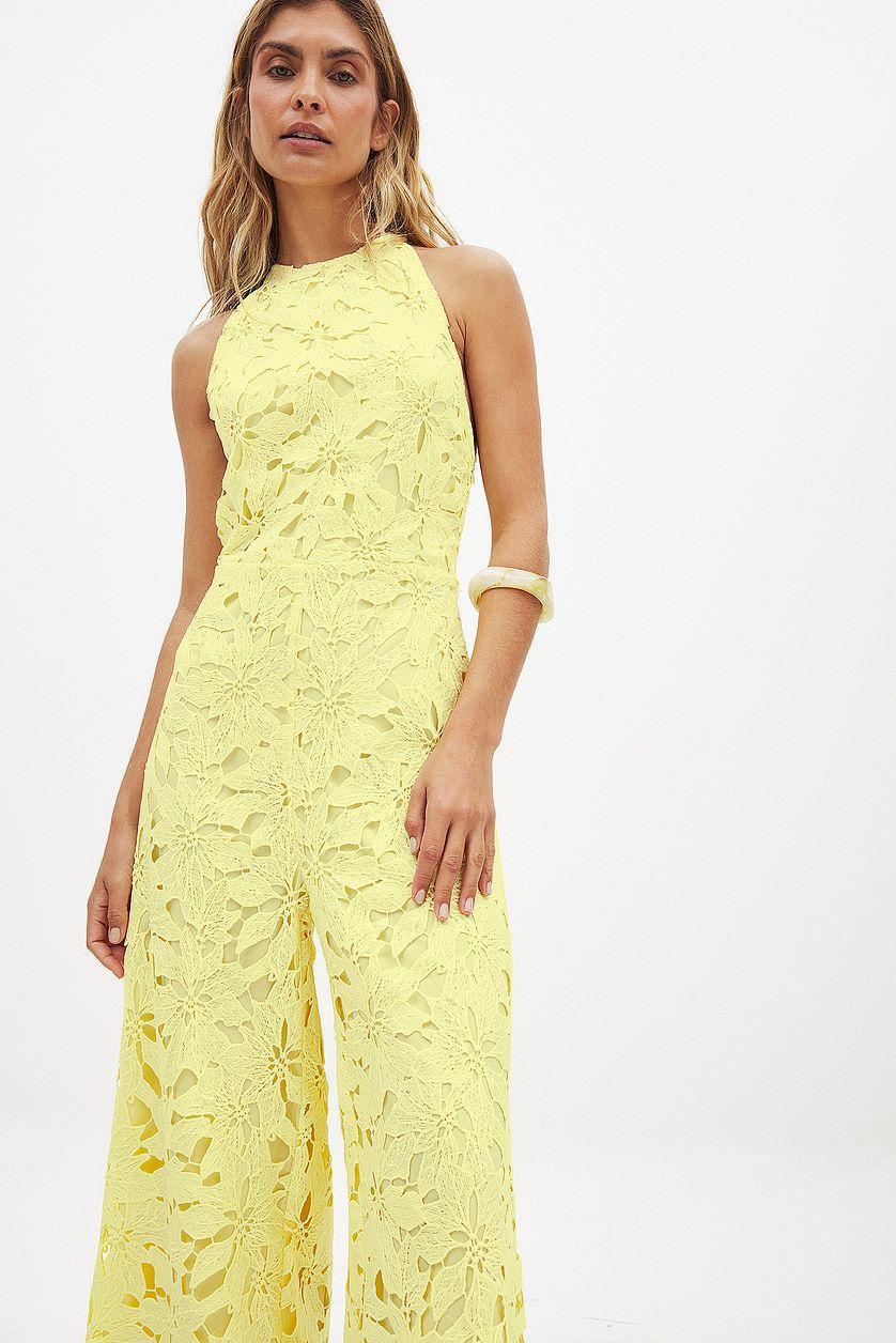 Anglaise Halterneck Jumpsuit Product Image