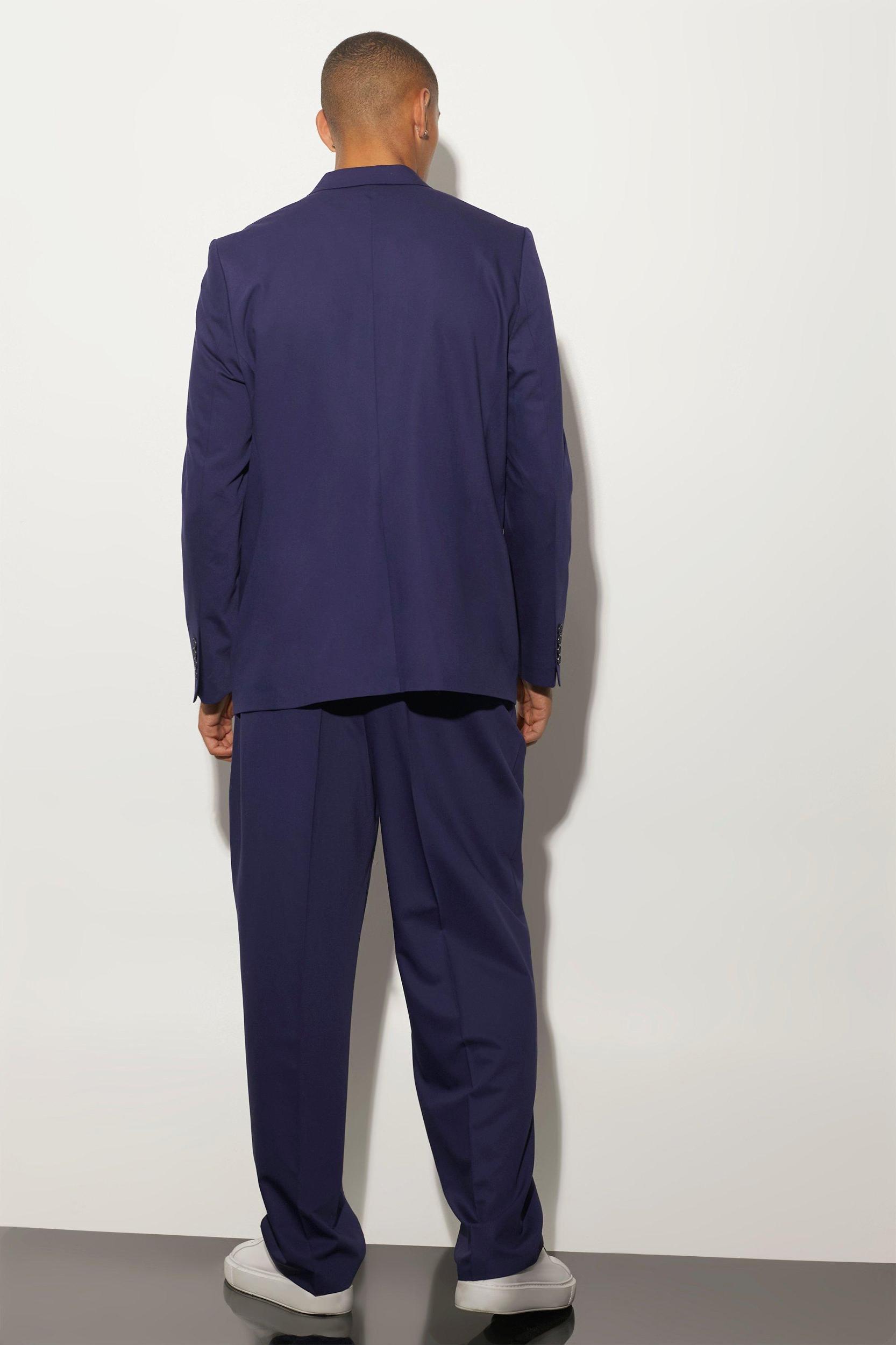Relaxed Fit Double Breasted Suit Jacket | boohooMAN USA Product Image
