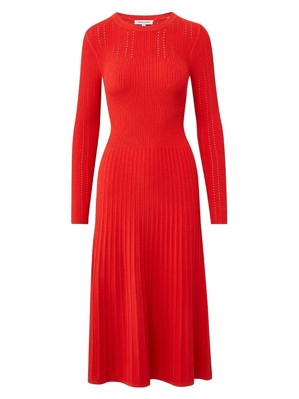 Womens Nami Pointelle-Knit Midi-Dress Product Image