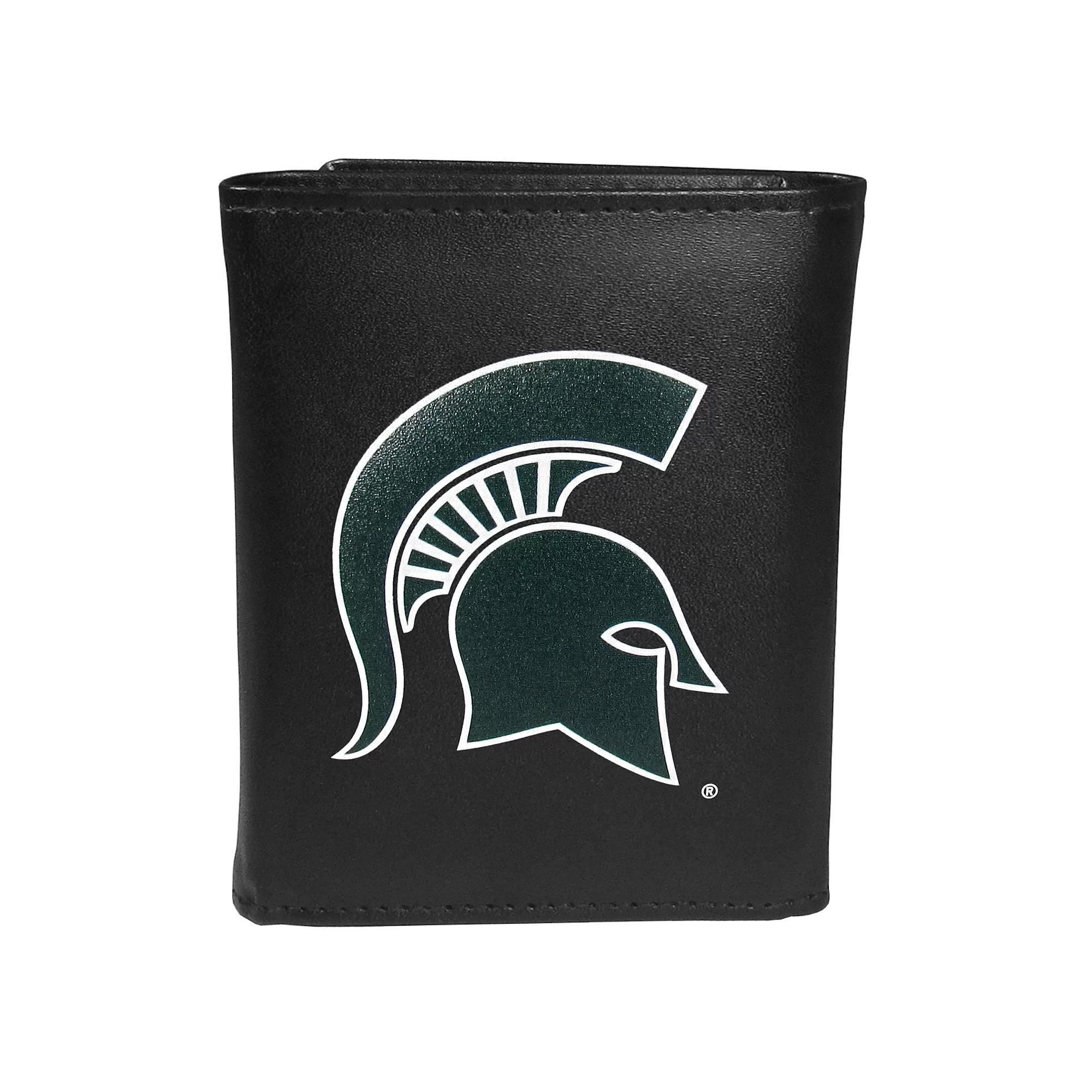Men's Michigan State Spartans Leather Tri-Fold Wallet, Team Product Image