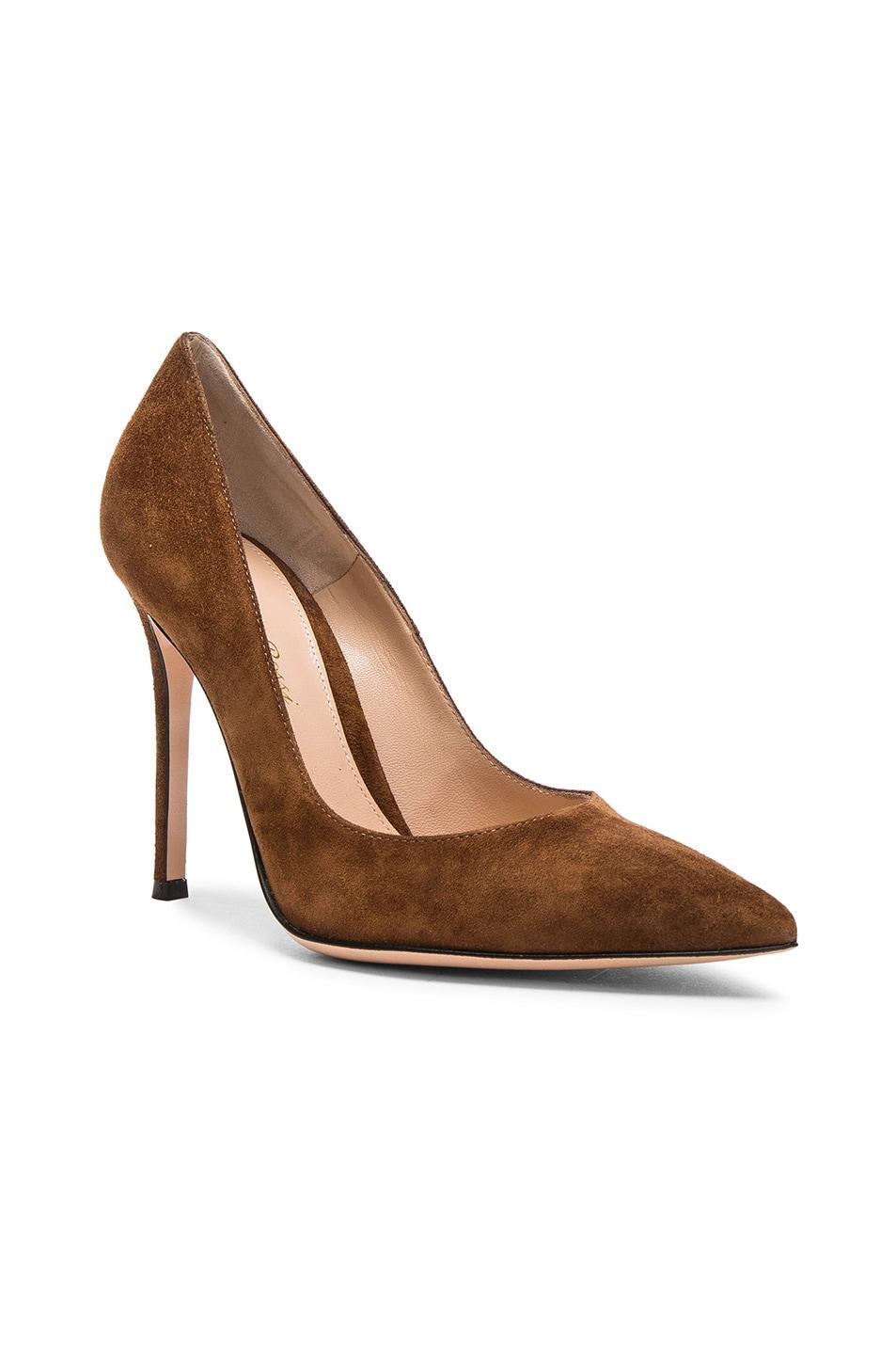 Womens 105MM Suede Stiletto-Heel Pumps Product Image