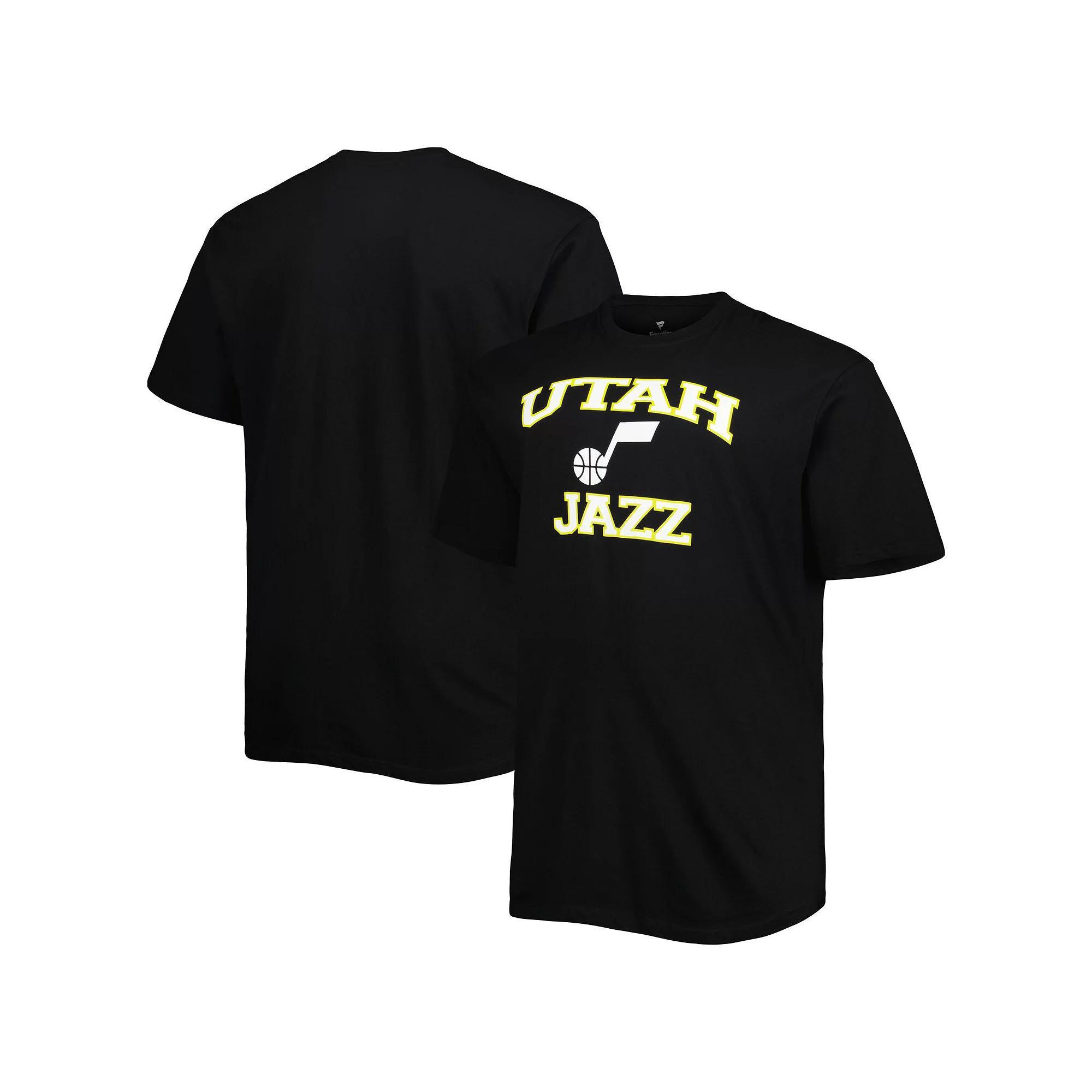 Mens Black Utah Jazz Big & Tall Heart & Soul T-Shirt Product Image