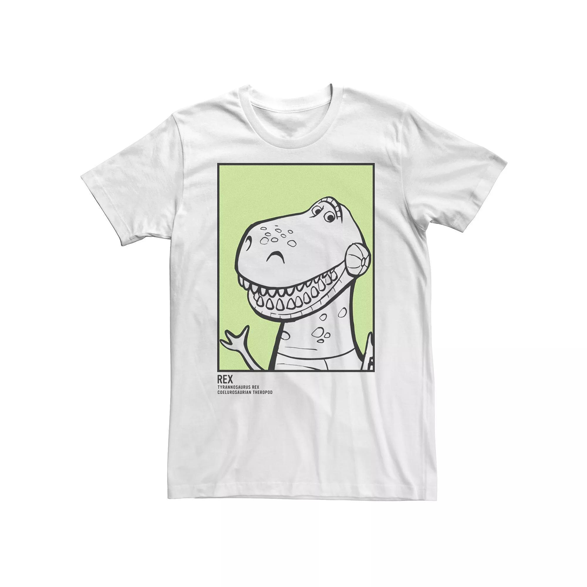 Big & Tall Disney / Pixar Toy Story Rex ID Card Tee, Men's, Size: 4XL, White Product Image