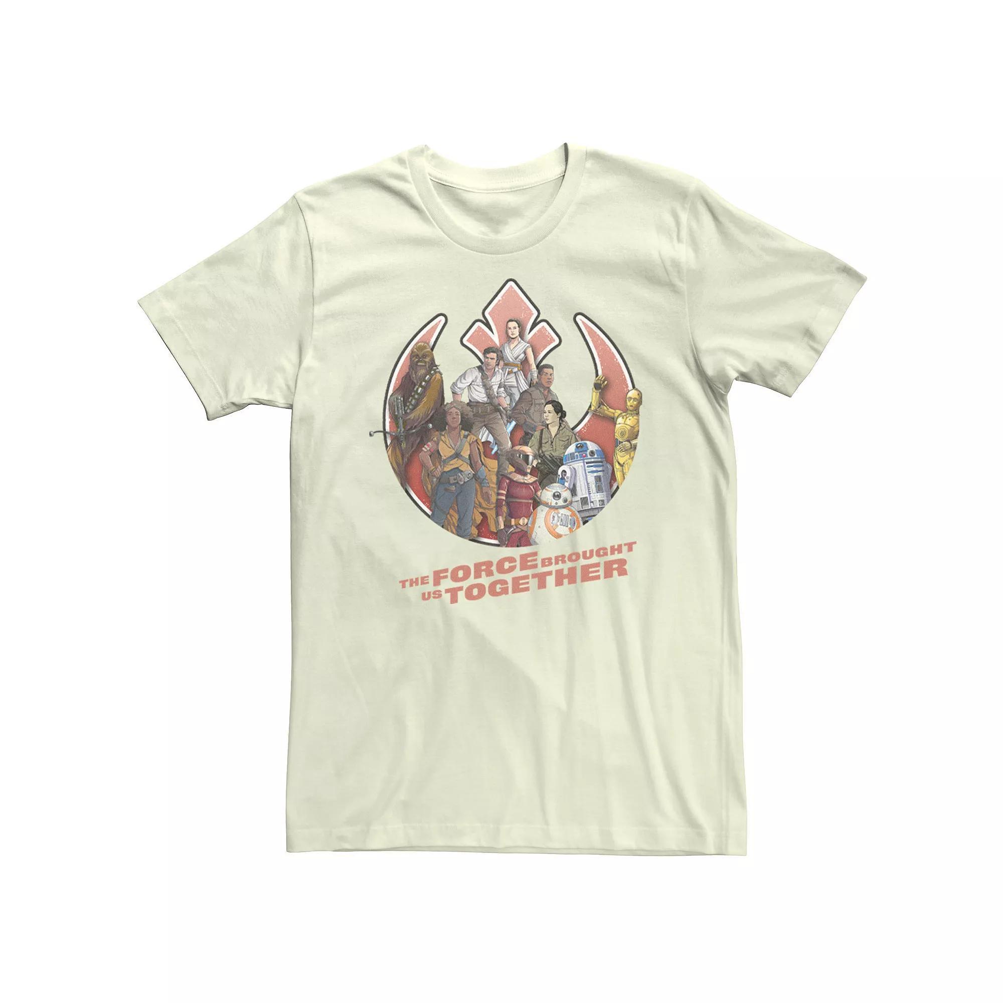 Men's Star Wars: The Rise Of Skywalker Rebels Together Tee, Size: Medium, Natural Product Image